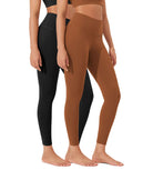ODLEX 2-Pack 25 High Waist Workout Tummy Control Atheltic Leggings - ododos