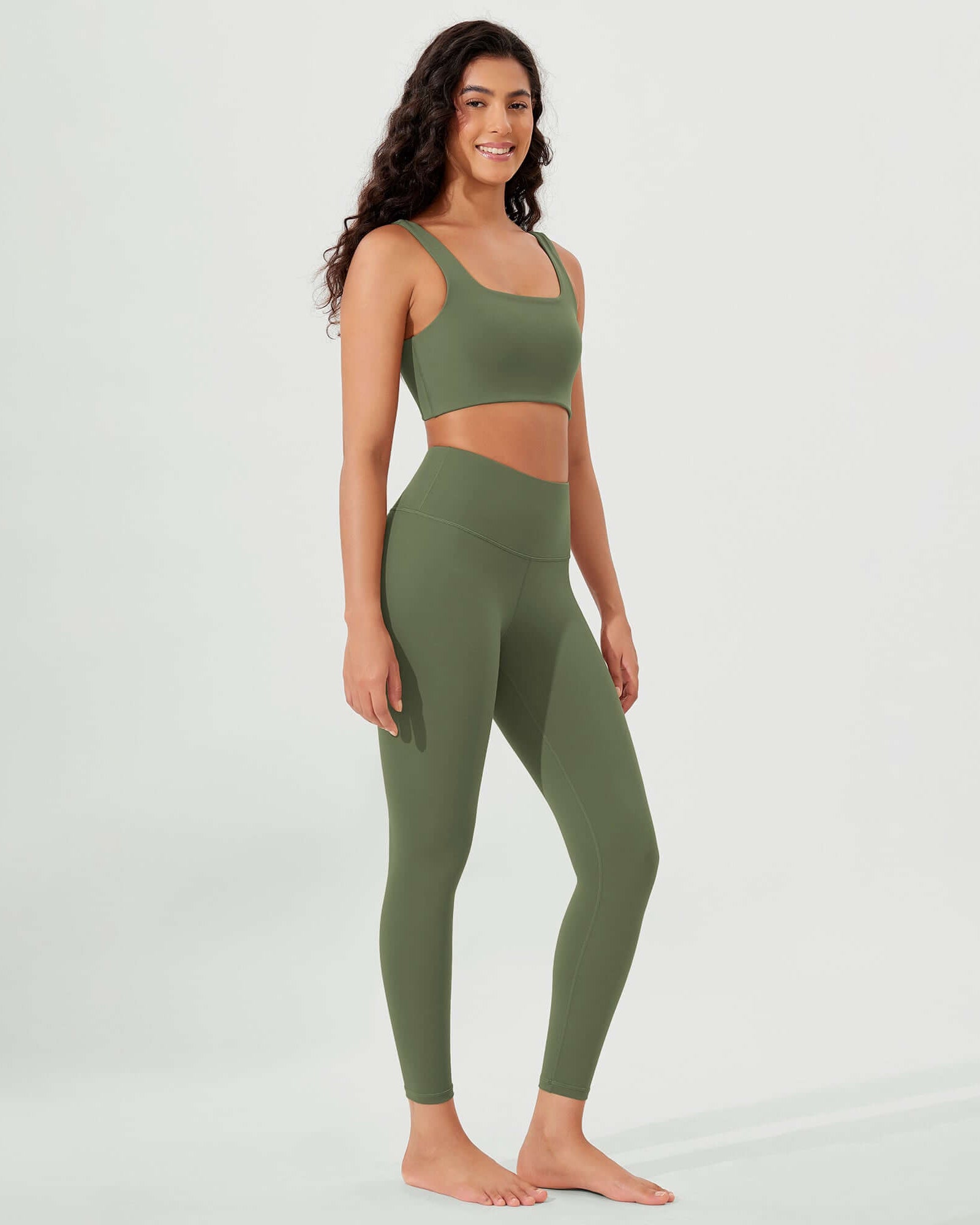 ODLEX 2-Pack 25 High Waist Workout Tummy Control Atheltic Leggings - ododos