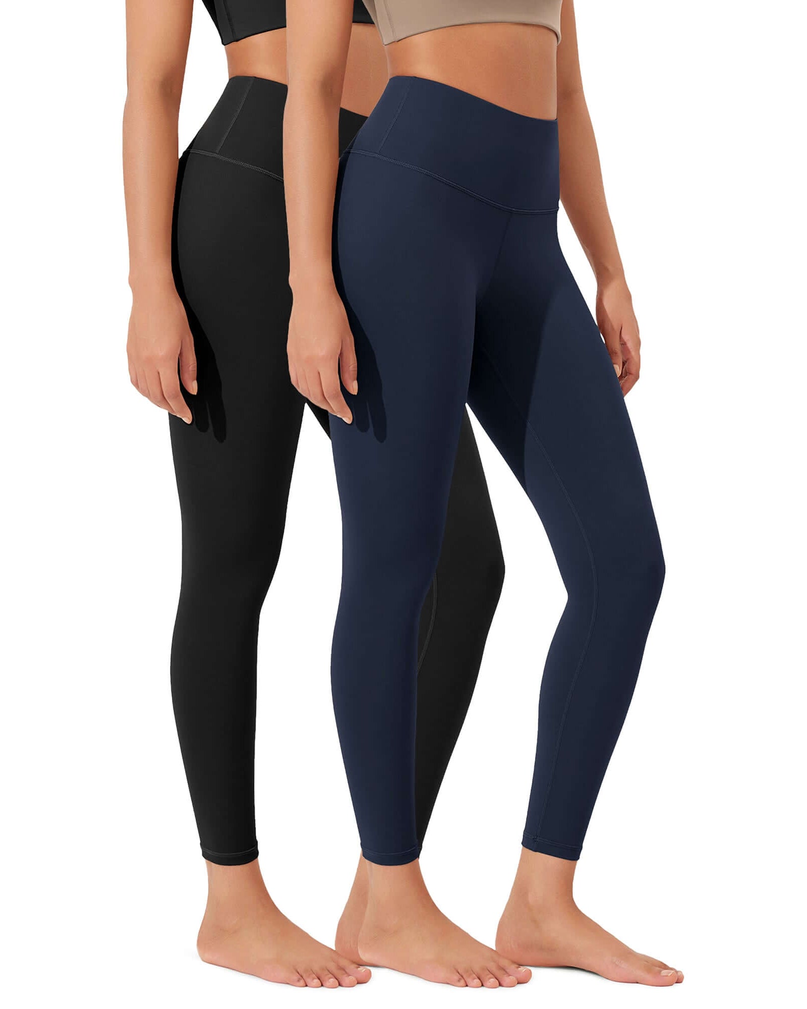 ODLEX 2-Pack 25 High Waist Workout Tummy Control Atheltic Leggings - ododos
