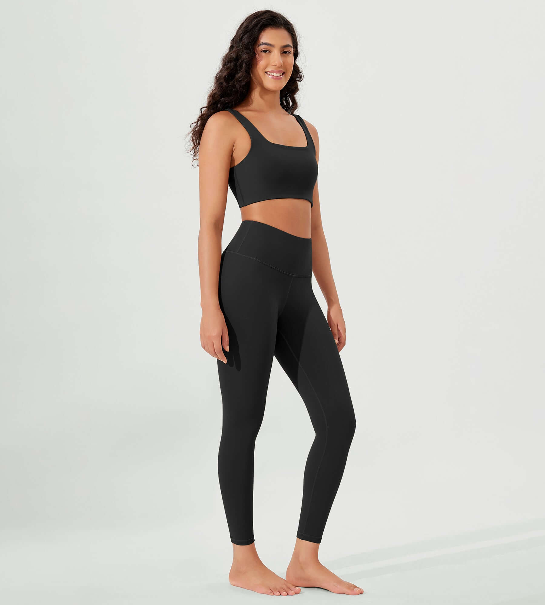 ODLEX 2-Pack 25 High Waist Workout Tummy Control Atheltic Leggings - ododos