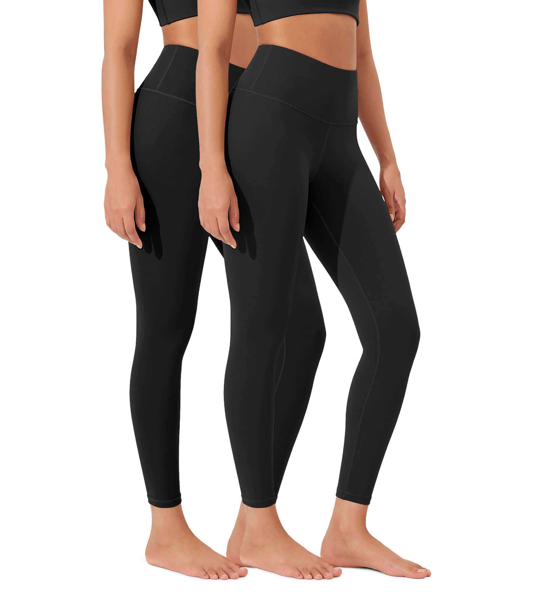 ODLEX 2-Pack 25 High Waist Workout Tummy Control Atheltic Leggings - ododos