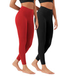 ODLEX 2-Pack 25 High Waist Workout Tummy Control Atheltic Leggings - ododos
