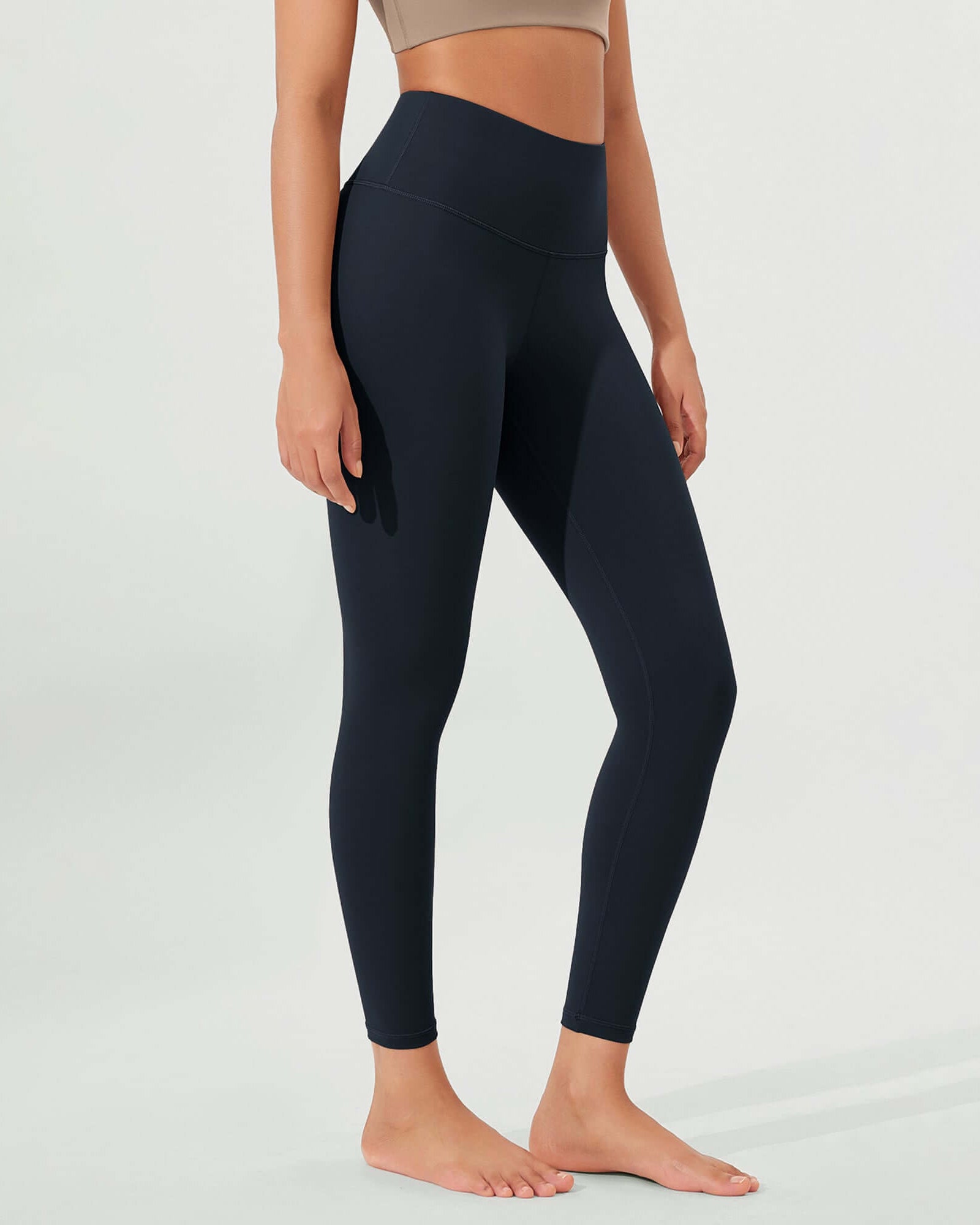 ODLEX 25 High Waist Workout Tummy Control Atheltic Leggings Deep Navy - ododos