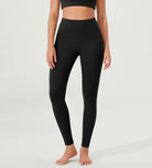 ODLEX 28 High Waist Workout Tummy Control Atheltic Leggings Black - ododos