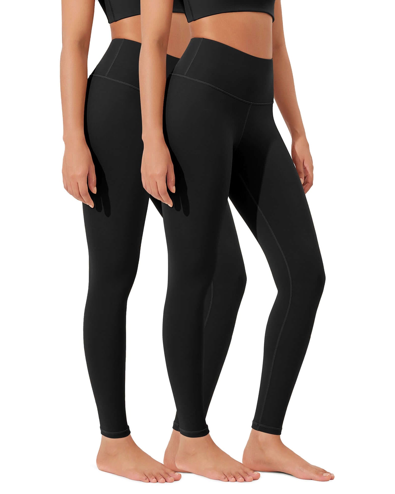 ODLEX 2-Pack 28 High Waist Workout Tummy Control Atheltic Leggings - ododos