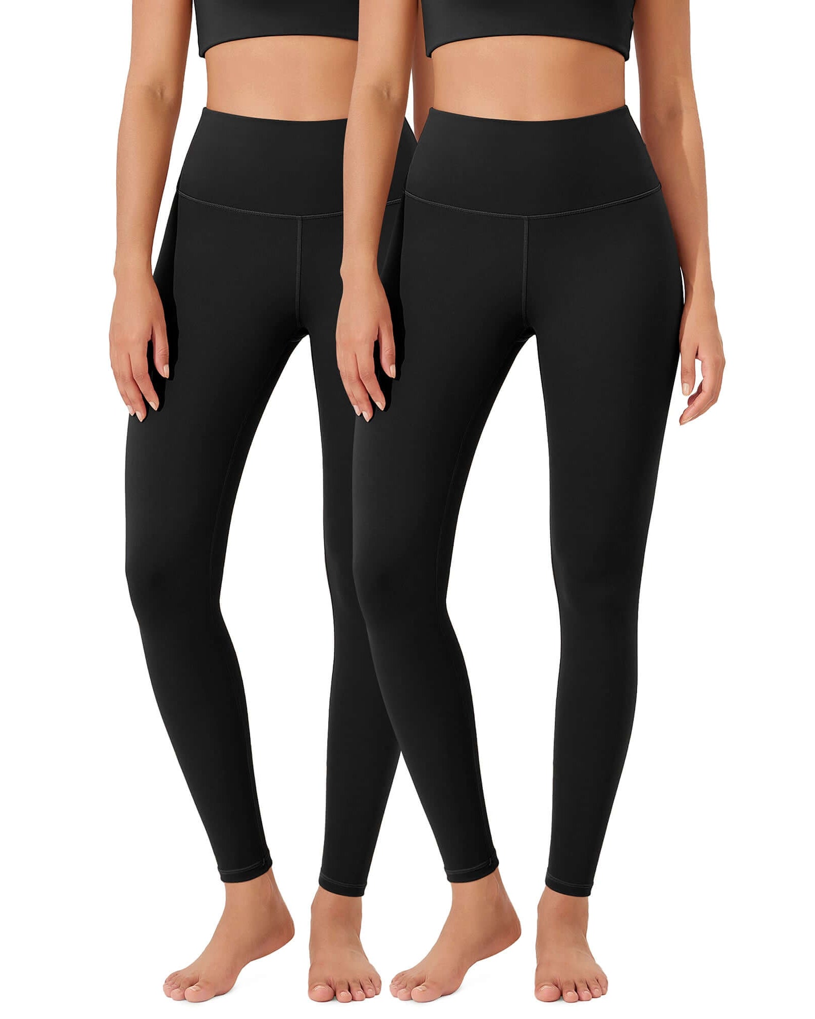 ODLEX 2-Pack 28 High Waist Workout Tummy Control Atheltic Leggings - ododos