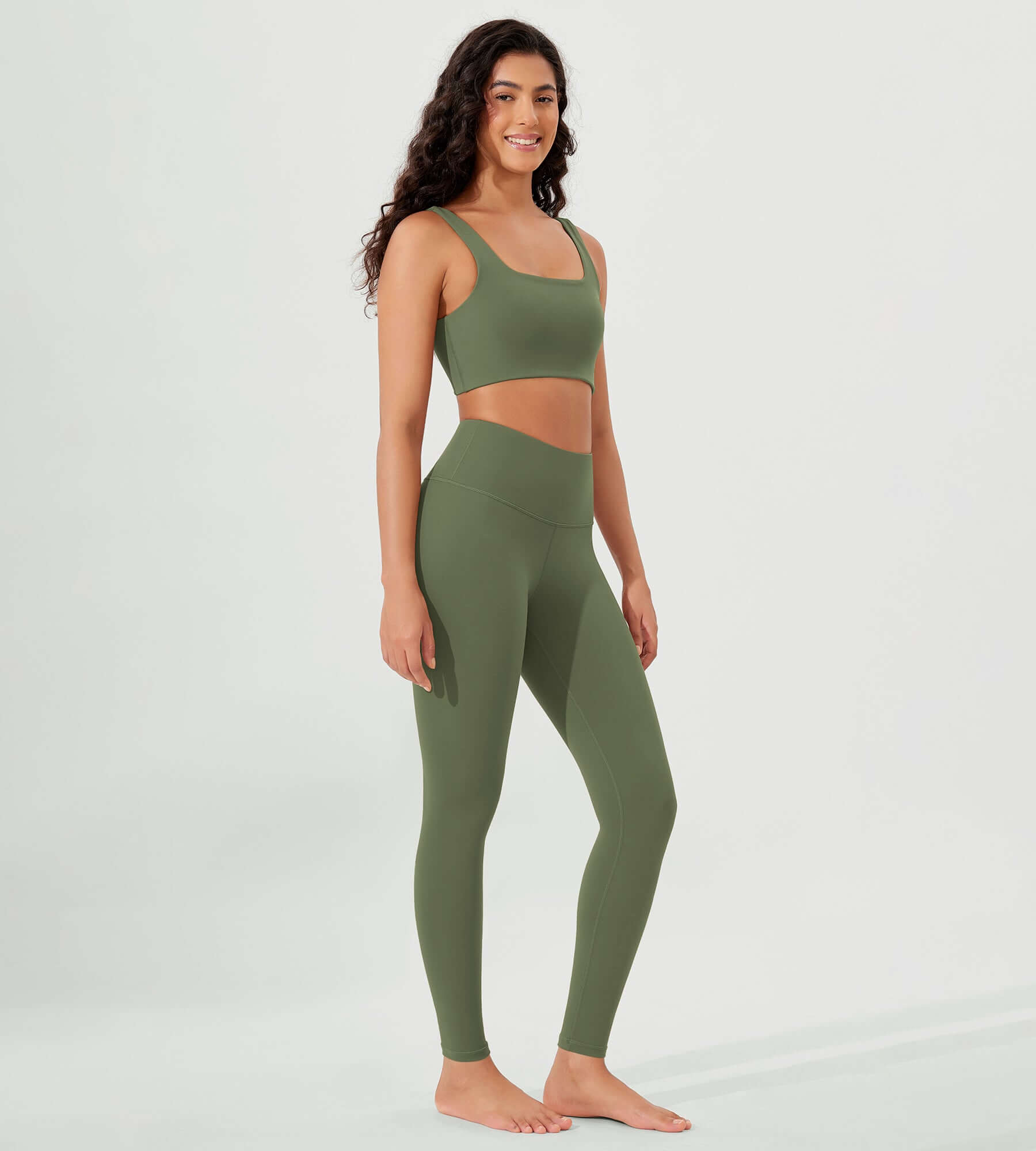 ODLEX 2-Pack 28 High Waist Workout Tummy Control Atheltic Leggings - ododos