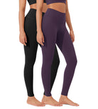 ODLEX 2-Pack 28 High Waist Workout Tummy Control Atheltic Leggings - ododos