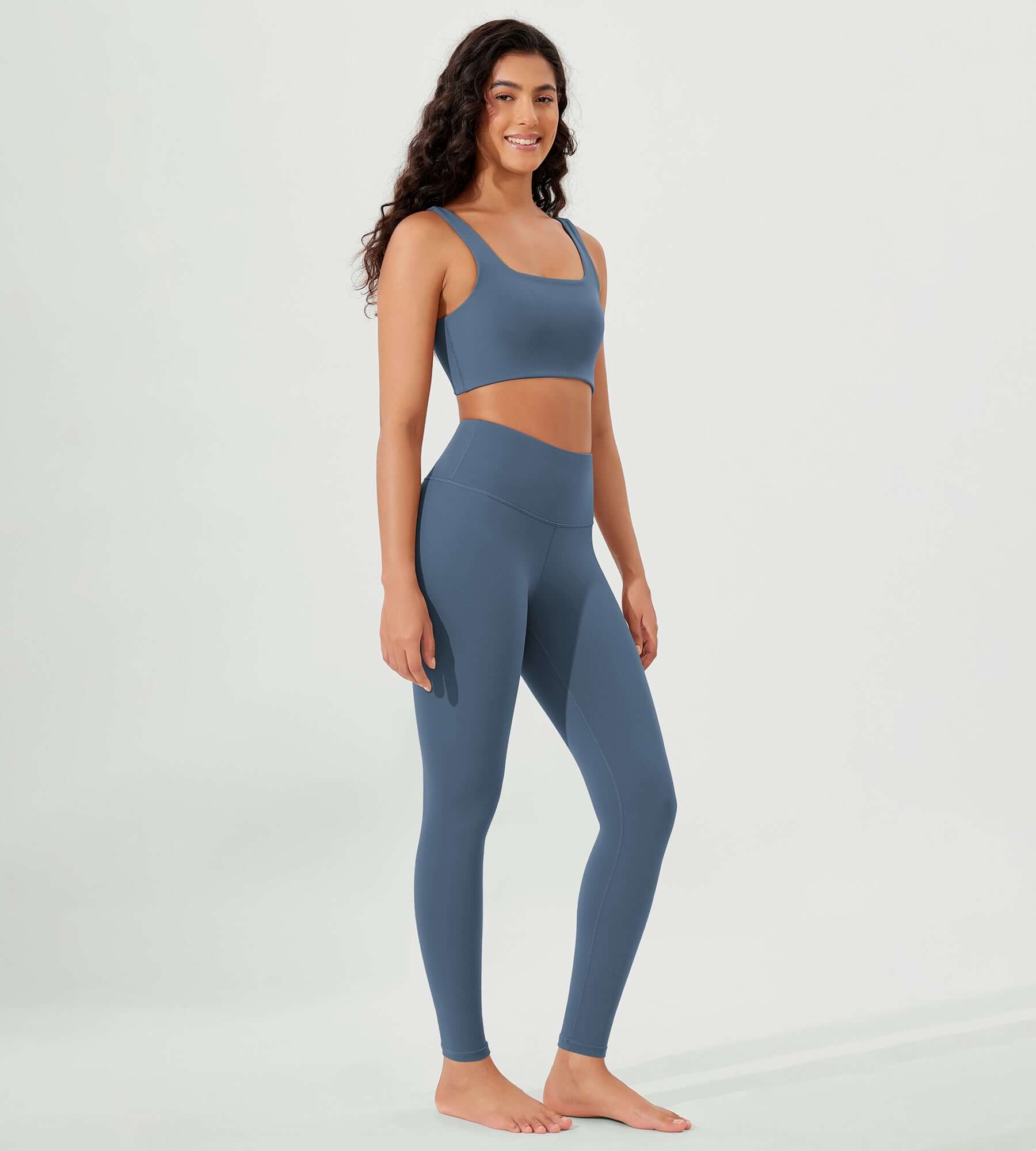 ODLEX 2-Pack 28 High Waist Workout Tummy Control Atheltic Leggings - ododos