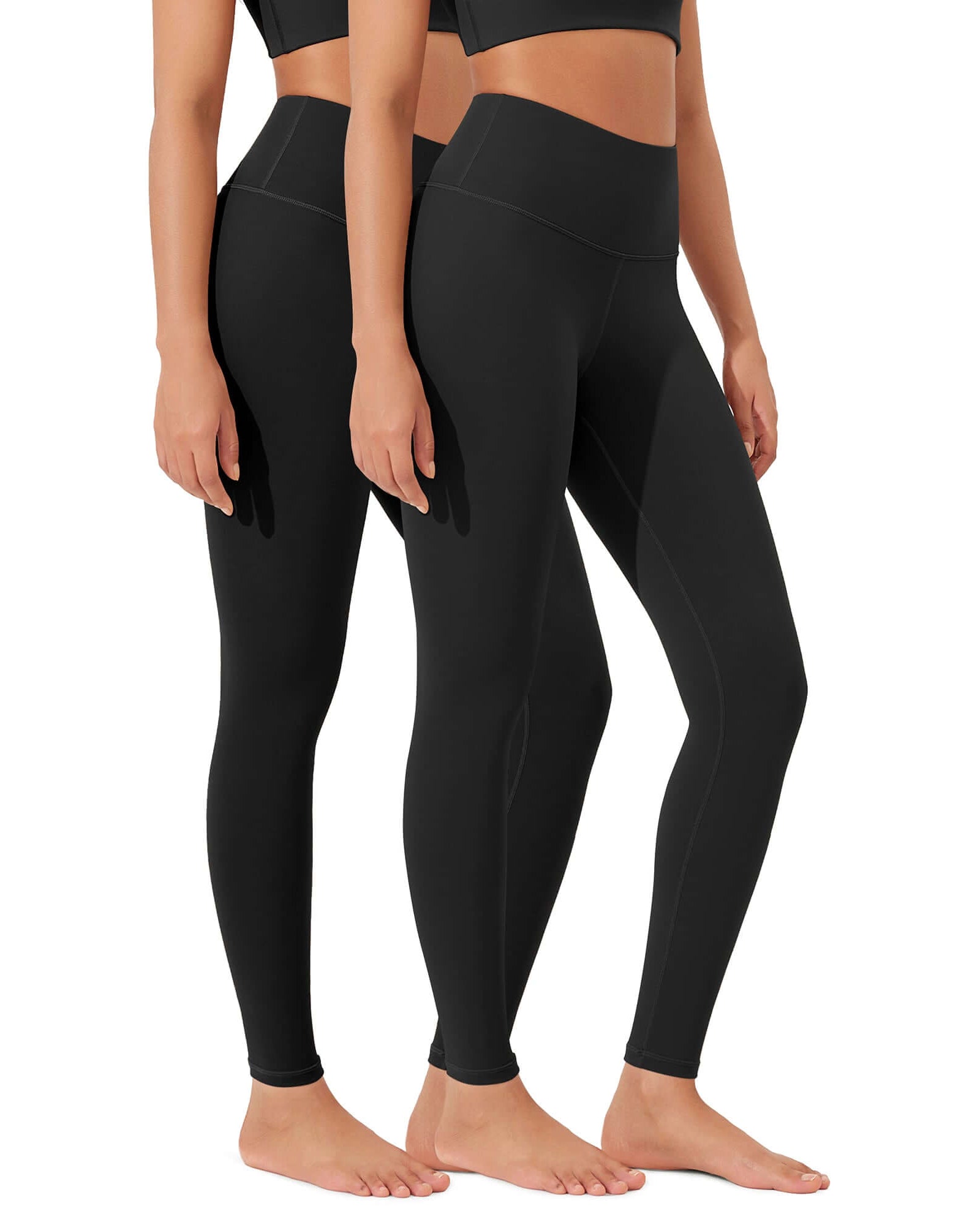 ODLEX 2-Pack 28 High Waist Workout Tummy Control Atheltic Leggings - ododos