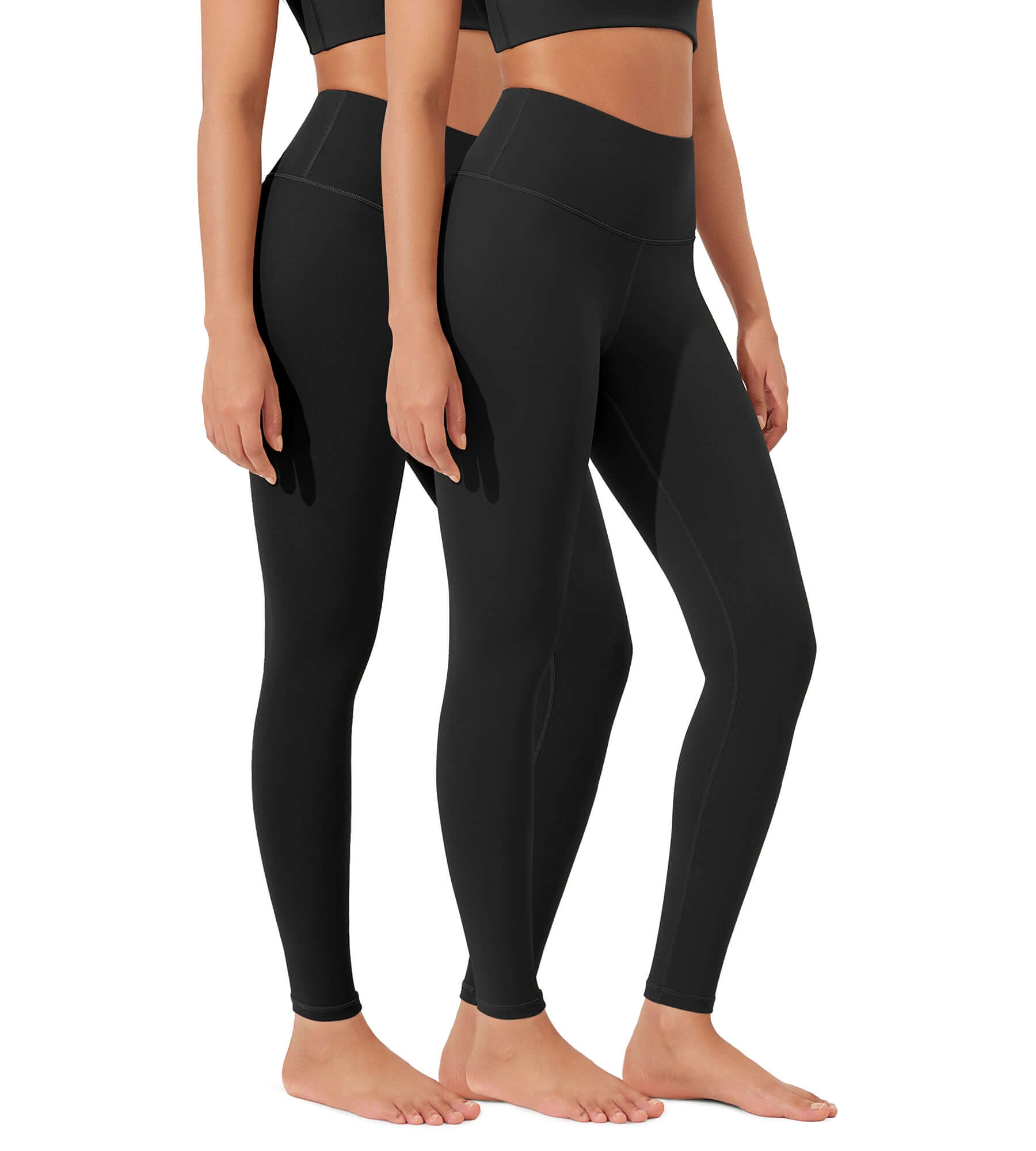 ODLEX 2-Pack 28 High Waist Workout Tummy Control Atheltic Leggings - ododos