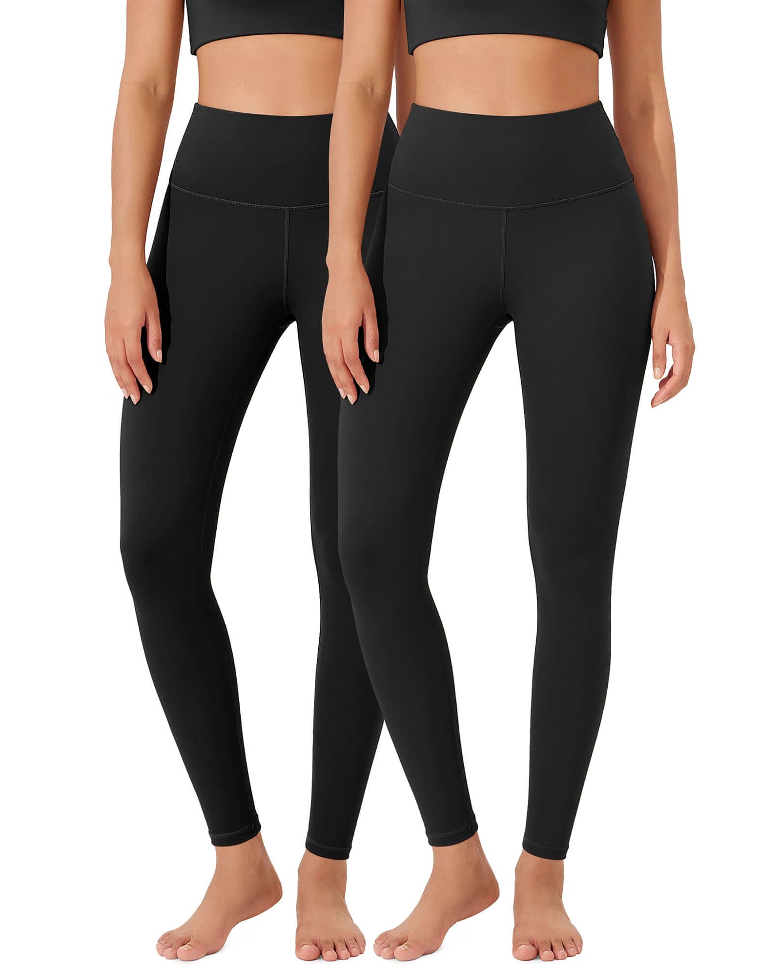 ODLEX 2-Pack 28 High Waist Workout Tummy Control Atheltic Leggings - ododos