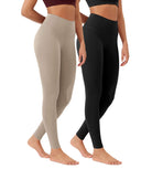 ODLEX 2-Pack 28 High Waist Workout Tummy Control Atheltic Leggings - ododos