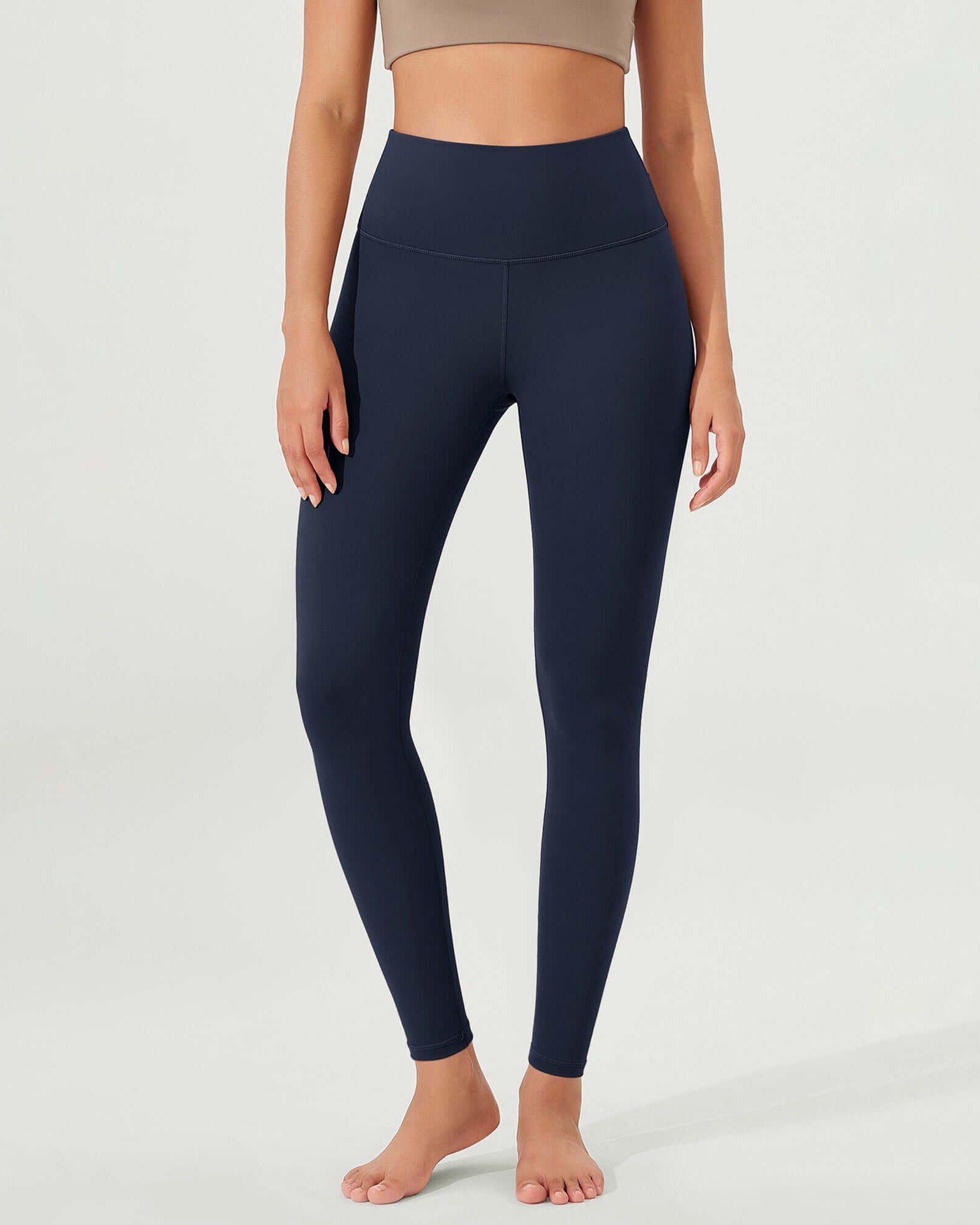 ODLEX 28 High Waist Workout Tummy Control Atheltic Leggings Navy - ododos