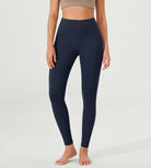 ODLEX 28 High Waist Workout Tummy Control Atheltic Leggings Navy - ododos