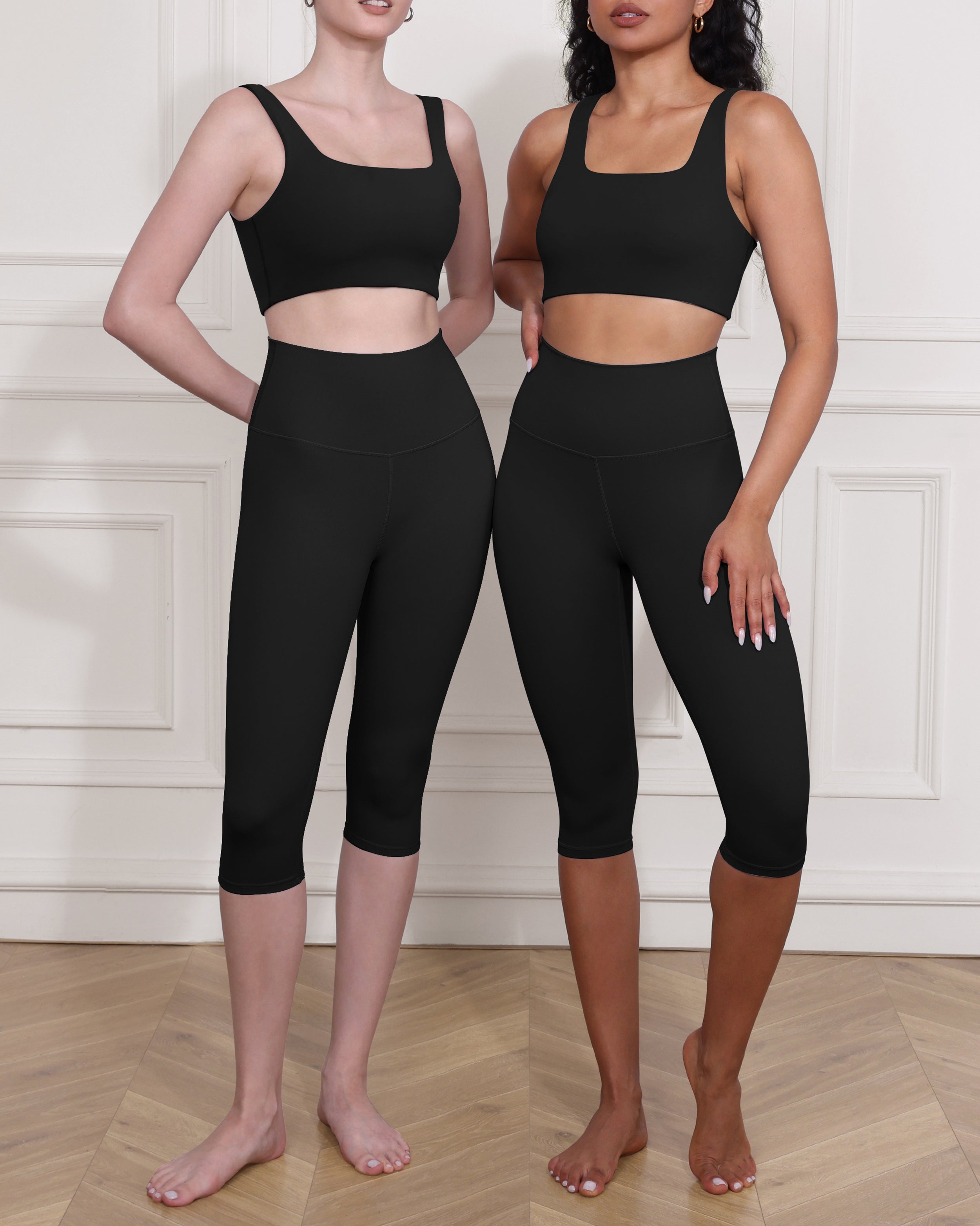 ODCLOUD 2-Pack 14 High Waist Yoga Capris - ododos