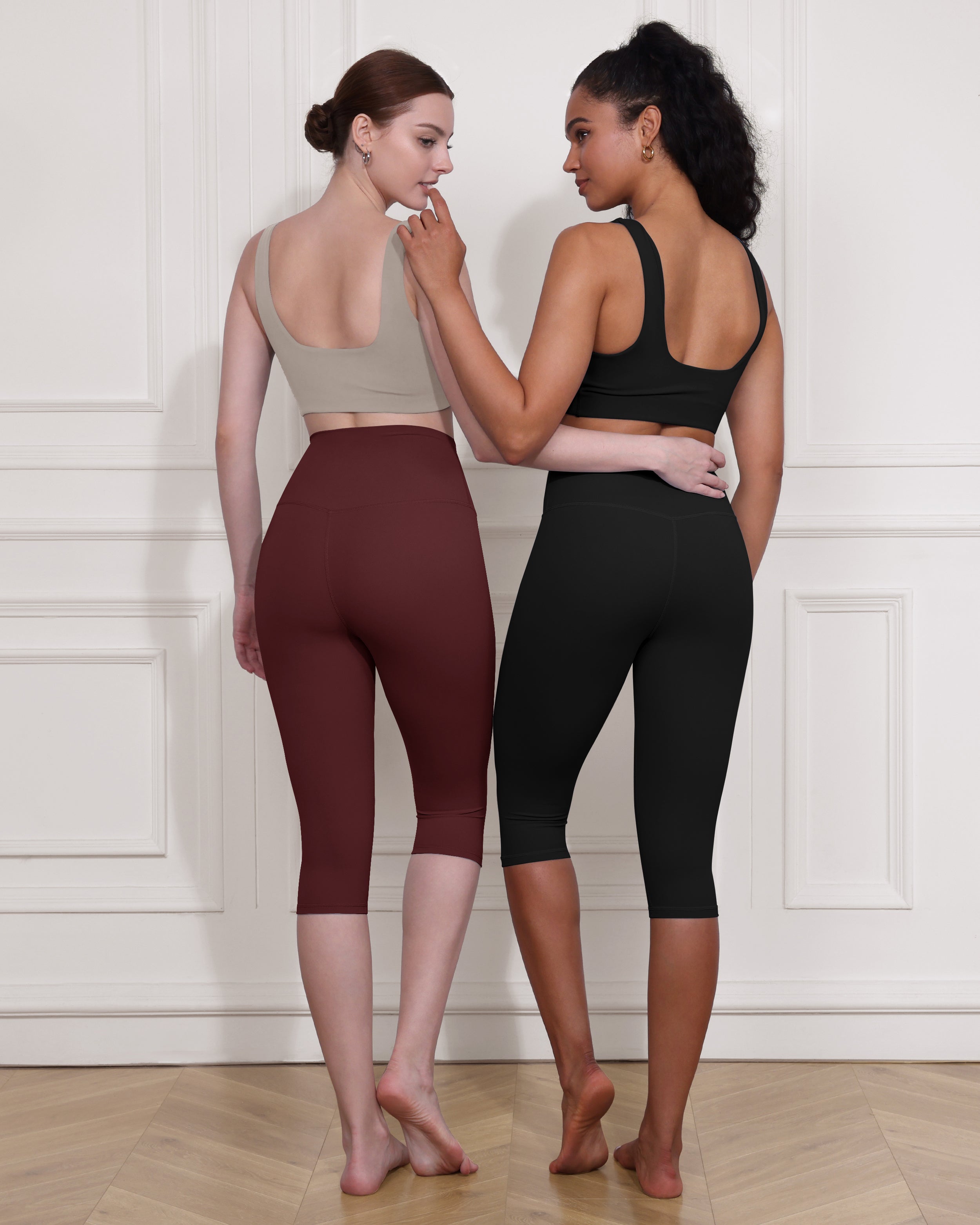 ODCLOUD 2-Pack 14 High Waist Yoga Capris - ododos