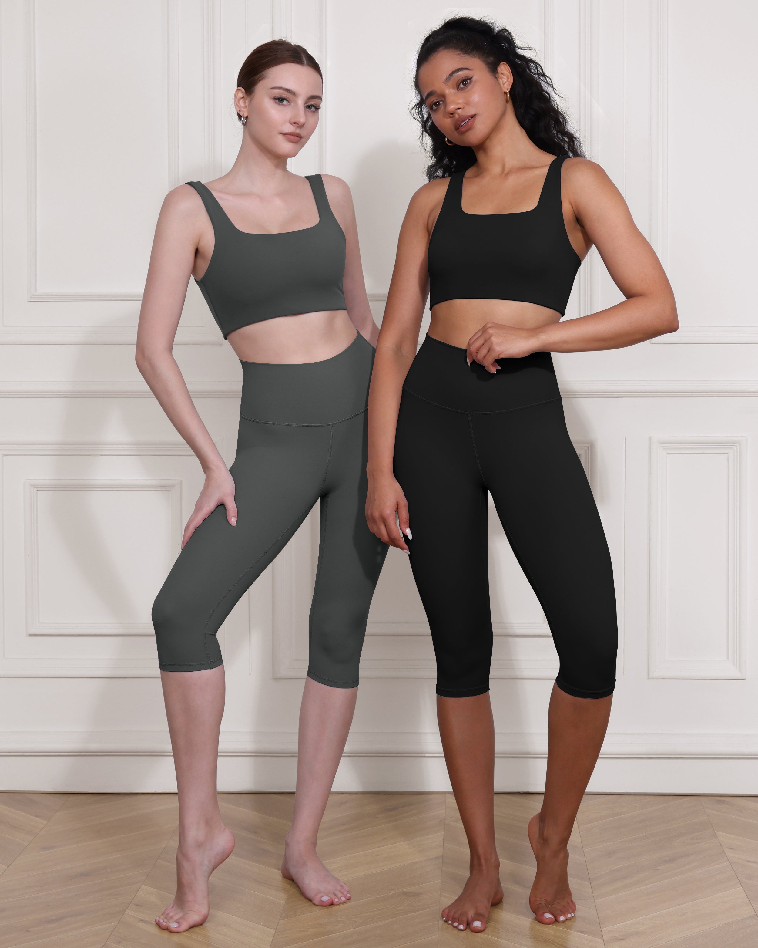 ODCLOUD 2-Pack 14 High Waist Yoga Capris - ododos