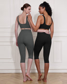 ODCLOUD 2-Pack 14 High Waist Yoga Capris - ododos