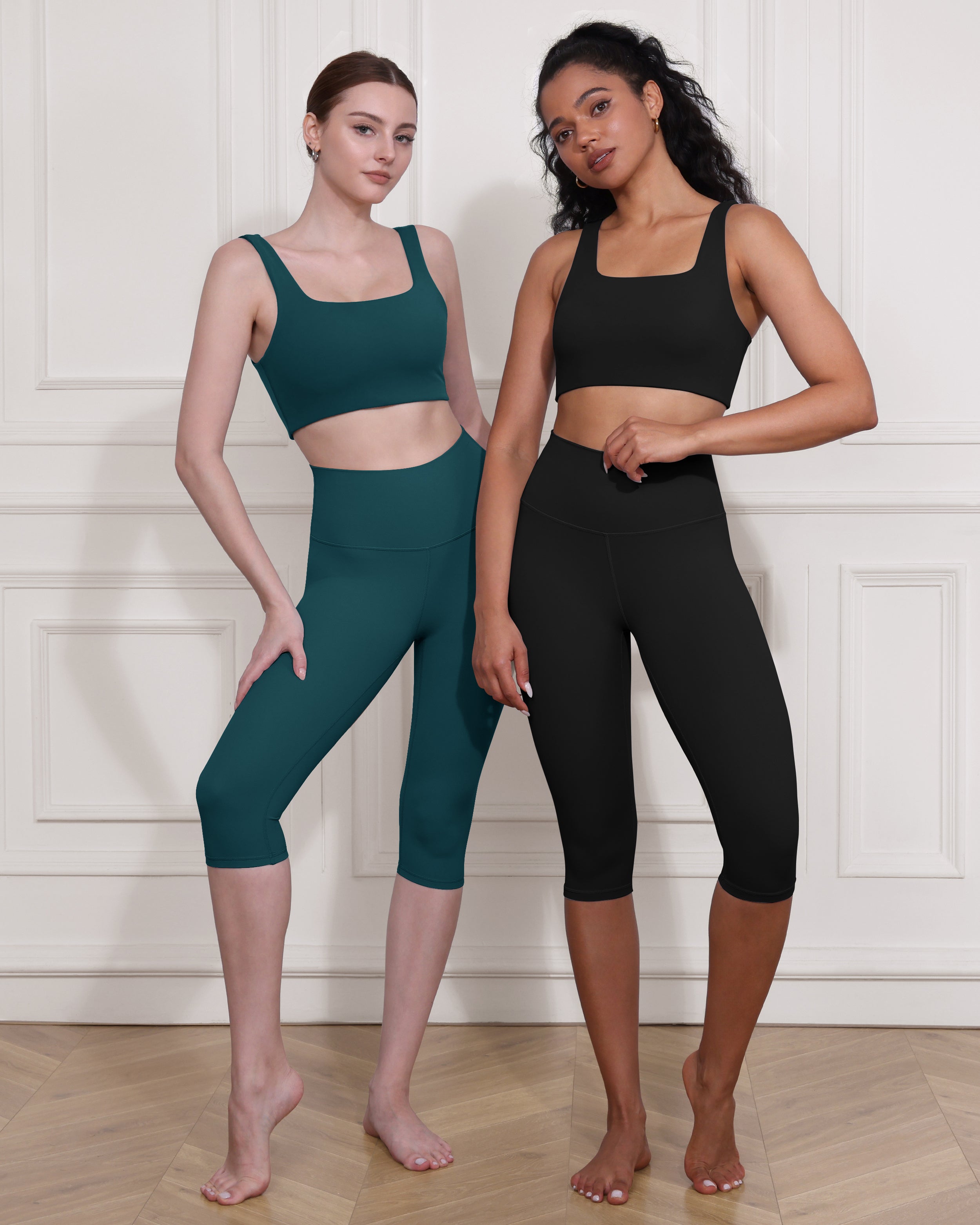 ODCLOUD 2-Pack 14 High Waist Yoga Capris - ododos
