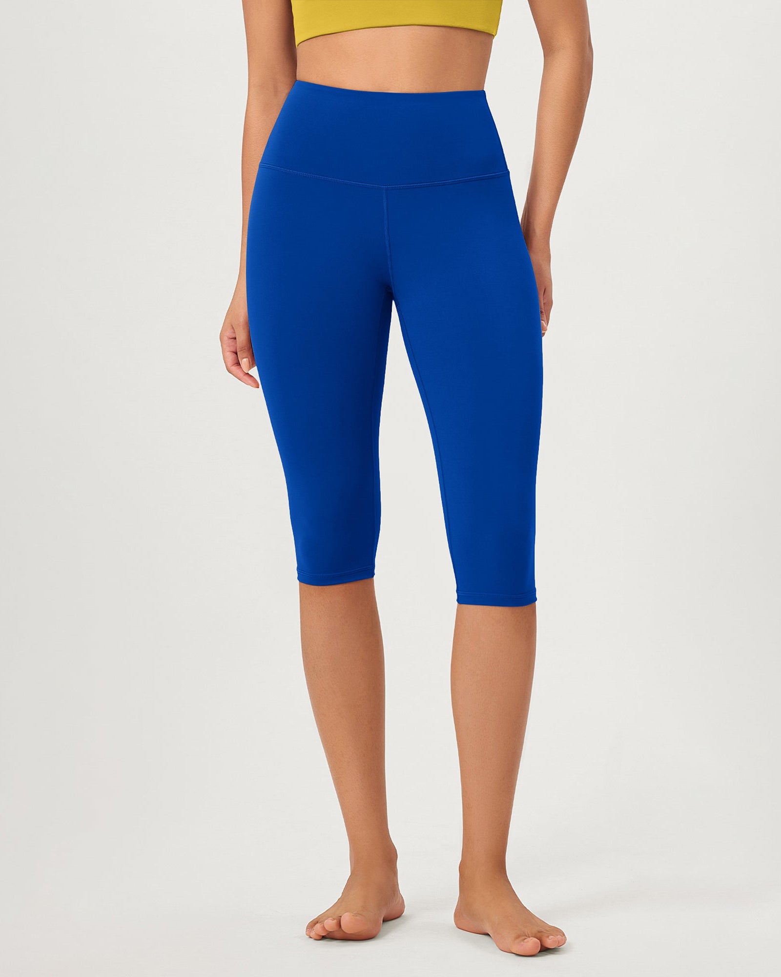 ODCLOUD 14 High Waist Yoga Athletic Running Capris Royal Blue - ododos