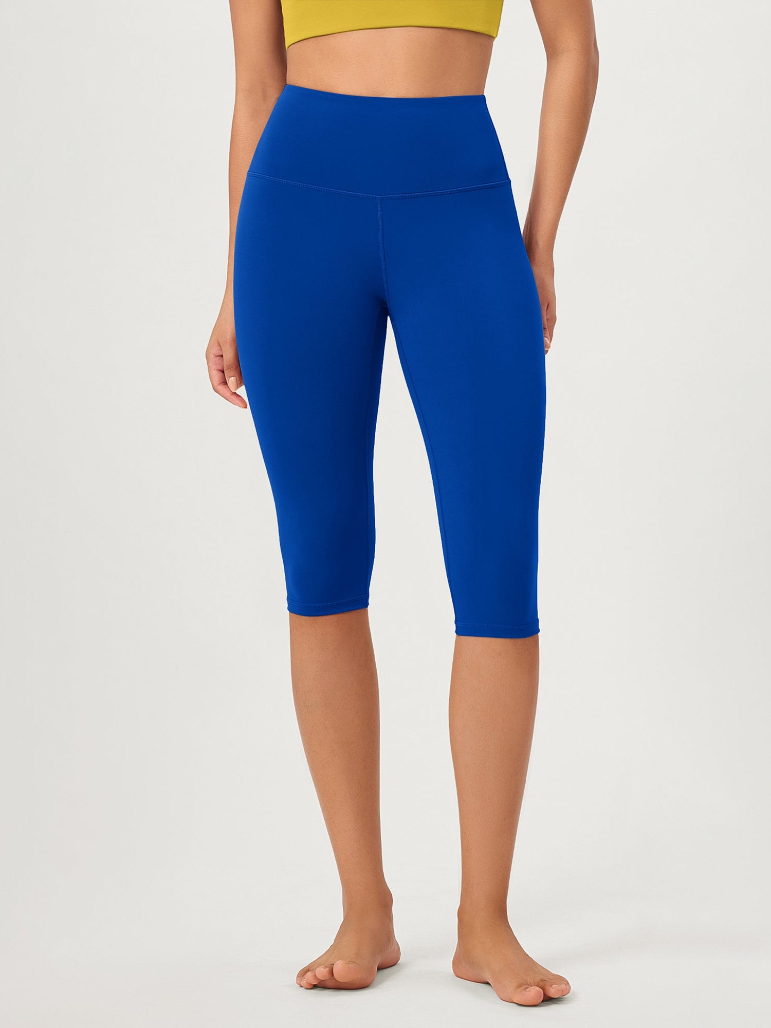 ODCLOUD 14 High Waist Yoga Athletic Running Capris Royal Blue - ododos