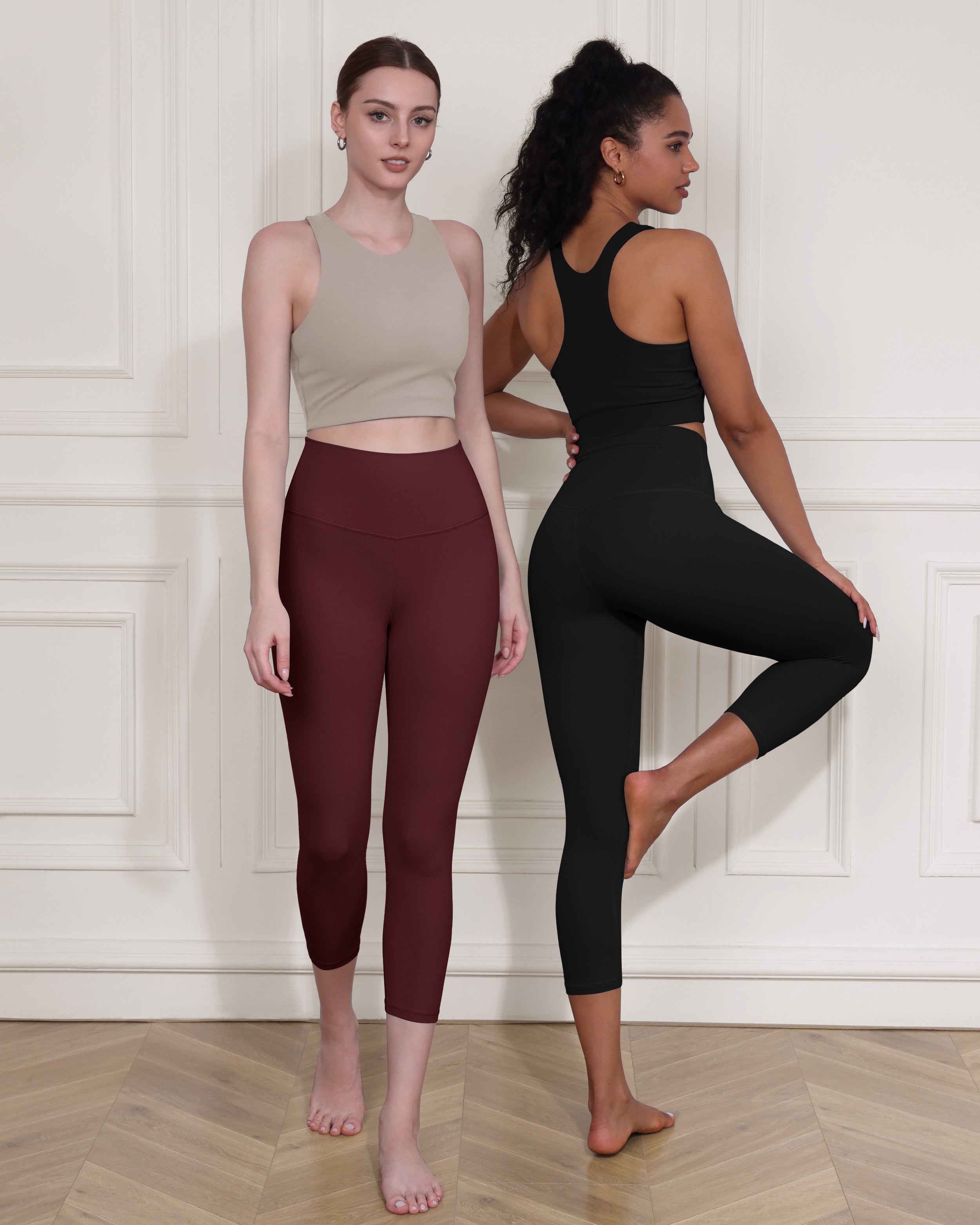 ODCLOUD 2-Pack 19 High Waist Yoga Capris - ododos