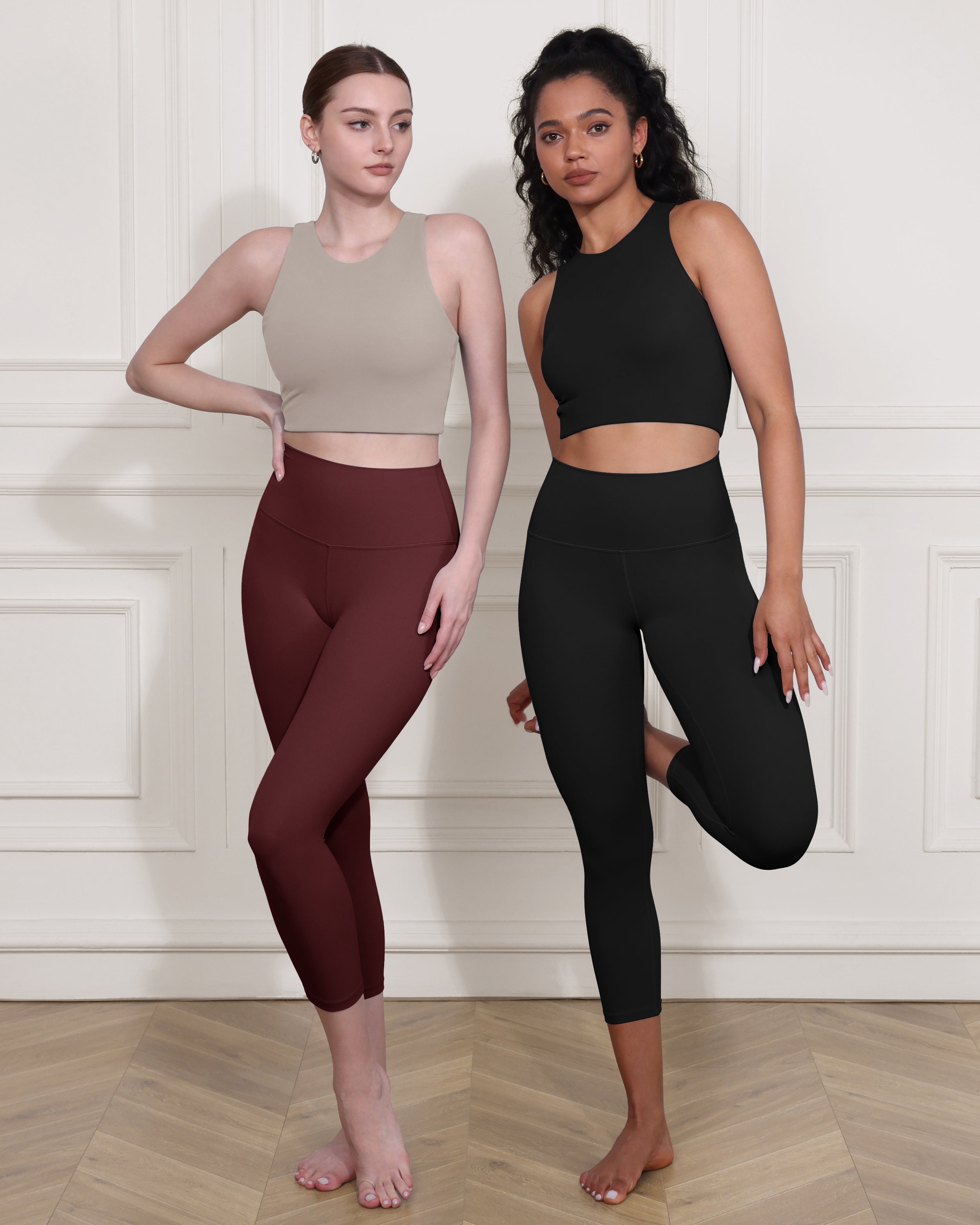 ODCLOUD 2-Pack 19 High Waist Yoga Capris - ododos