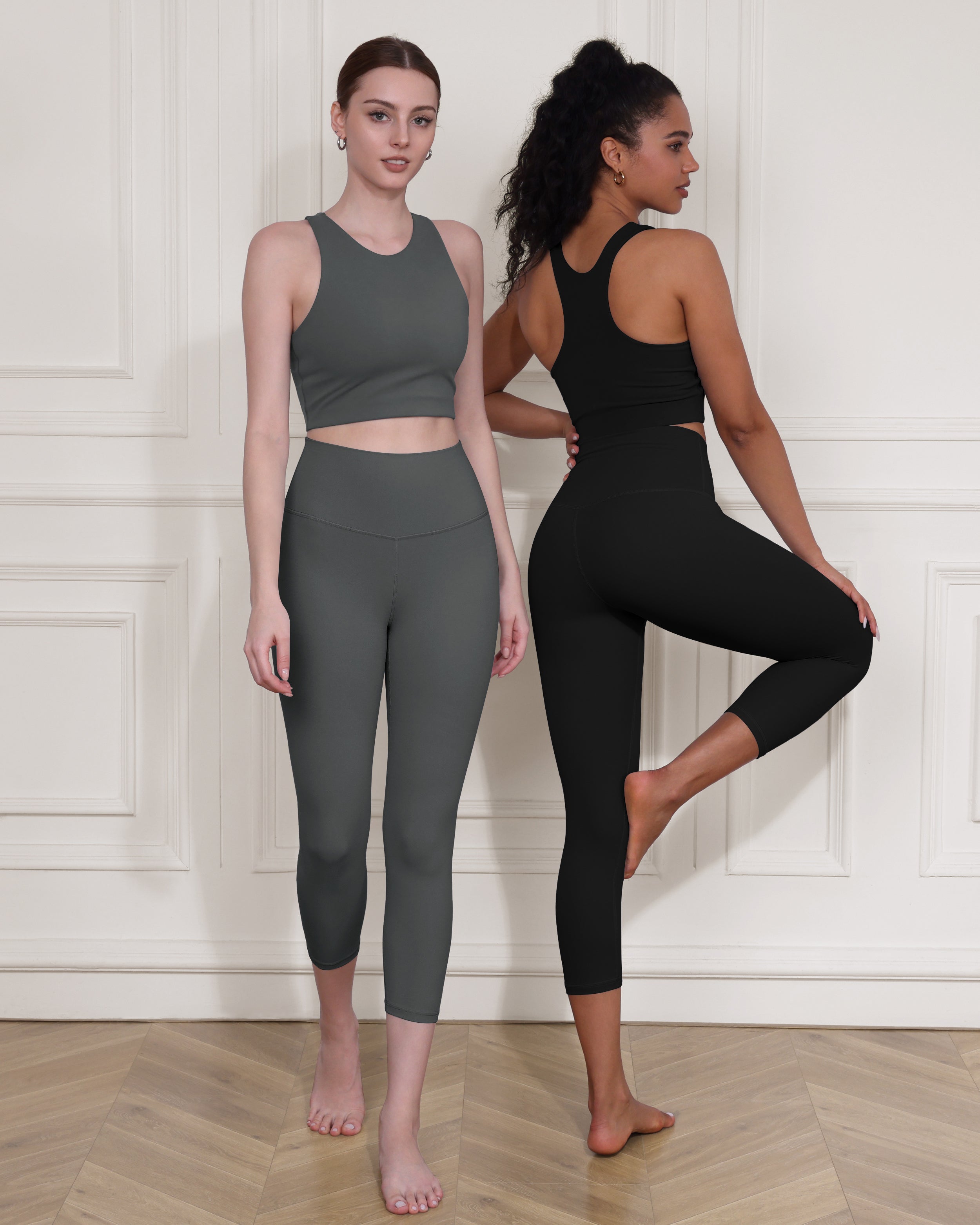ODCLOUD 2-Pack 19 High Waist Yoga Capris - ododos