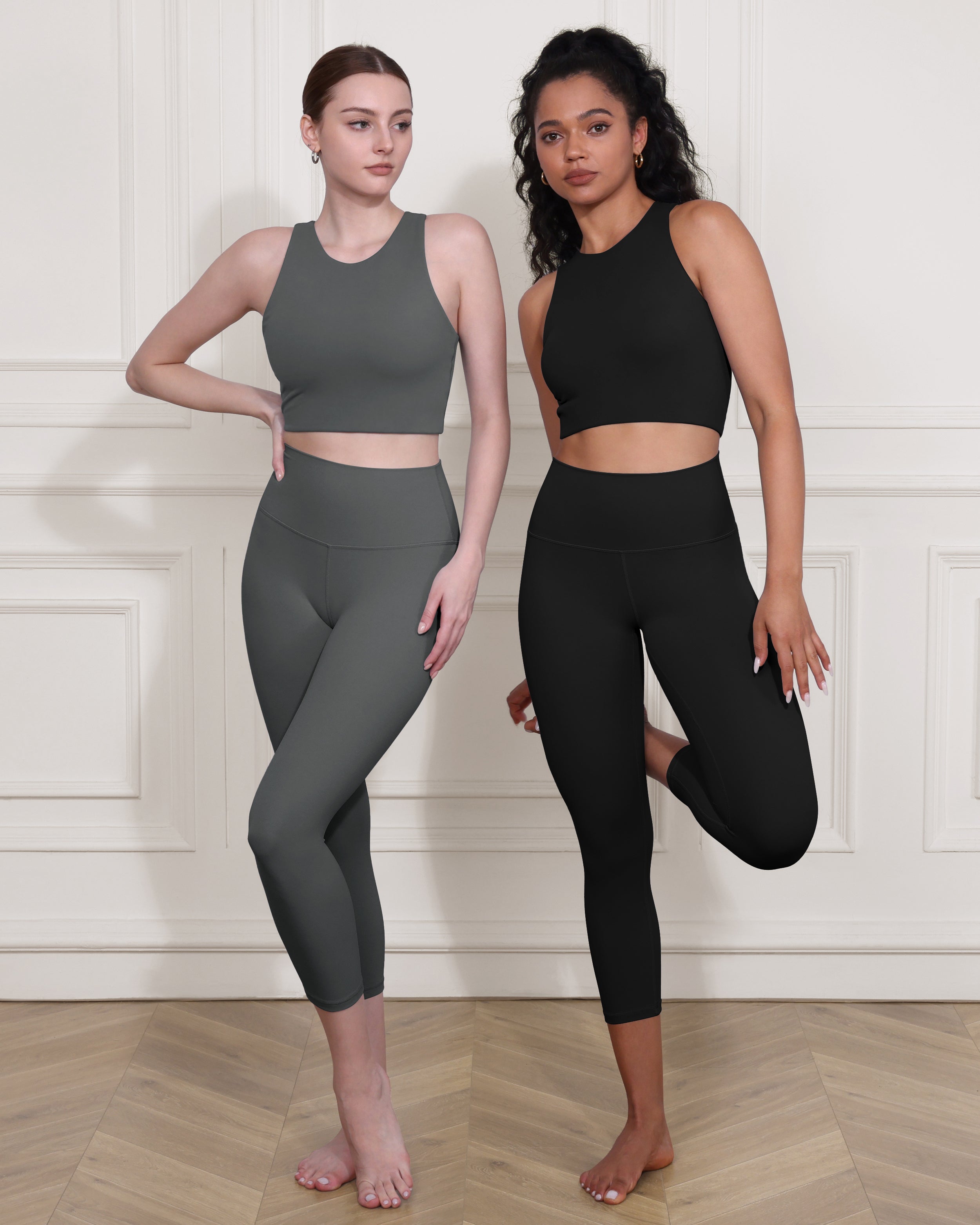 ODCLOUD 2-Pack 19 High Waist Yoga Capris - ododos