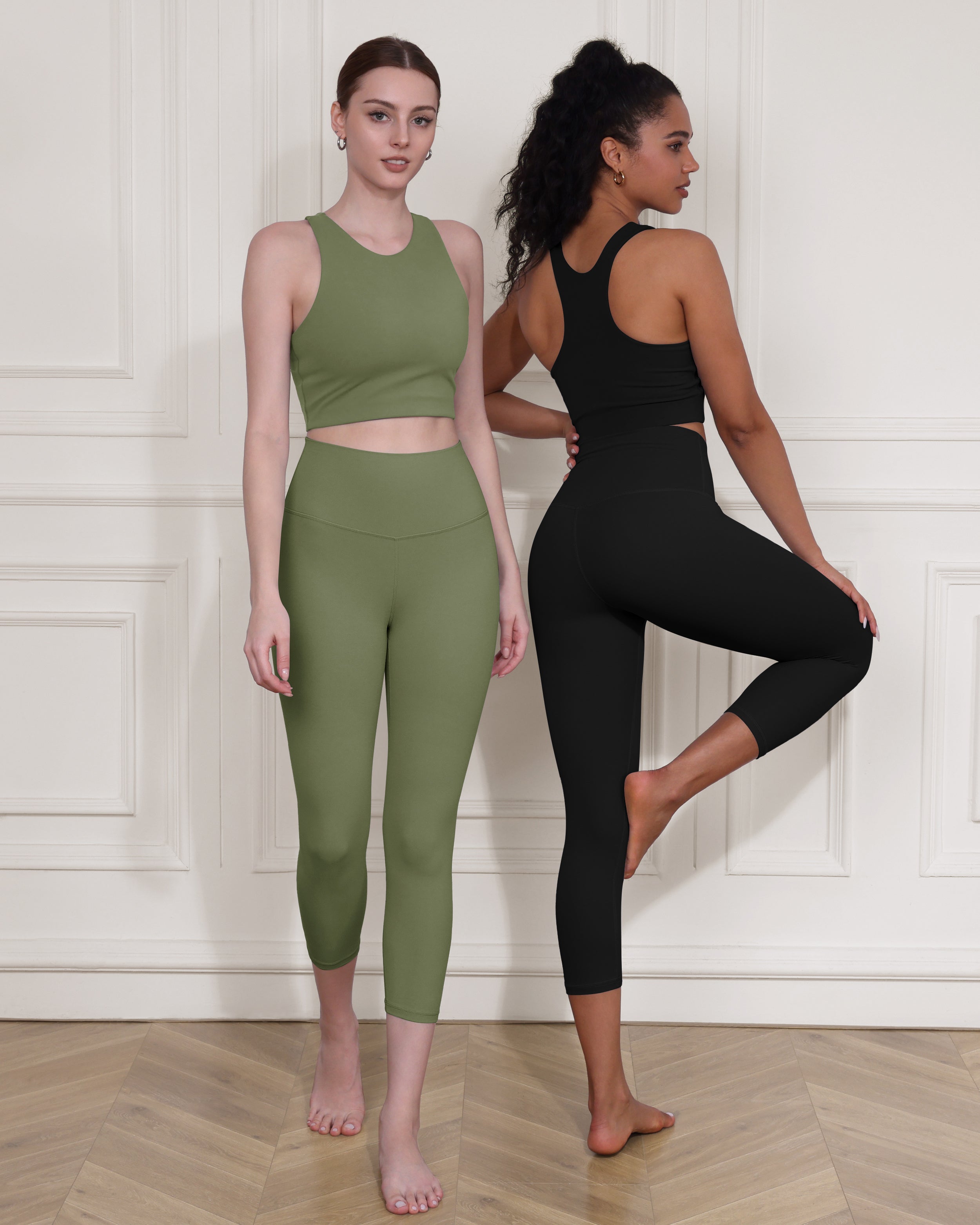 ODCLOUD 2-Pack 19 High Waist Yoga Capris - ododos