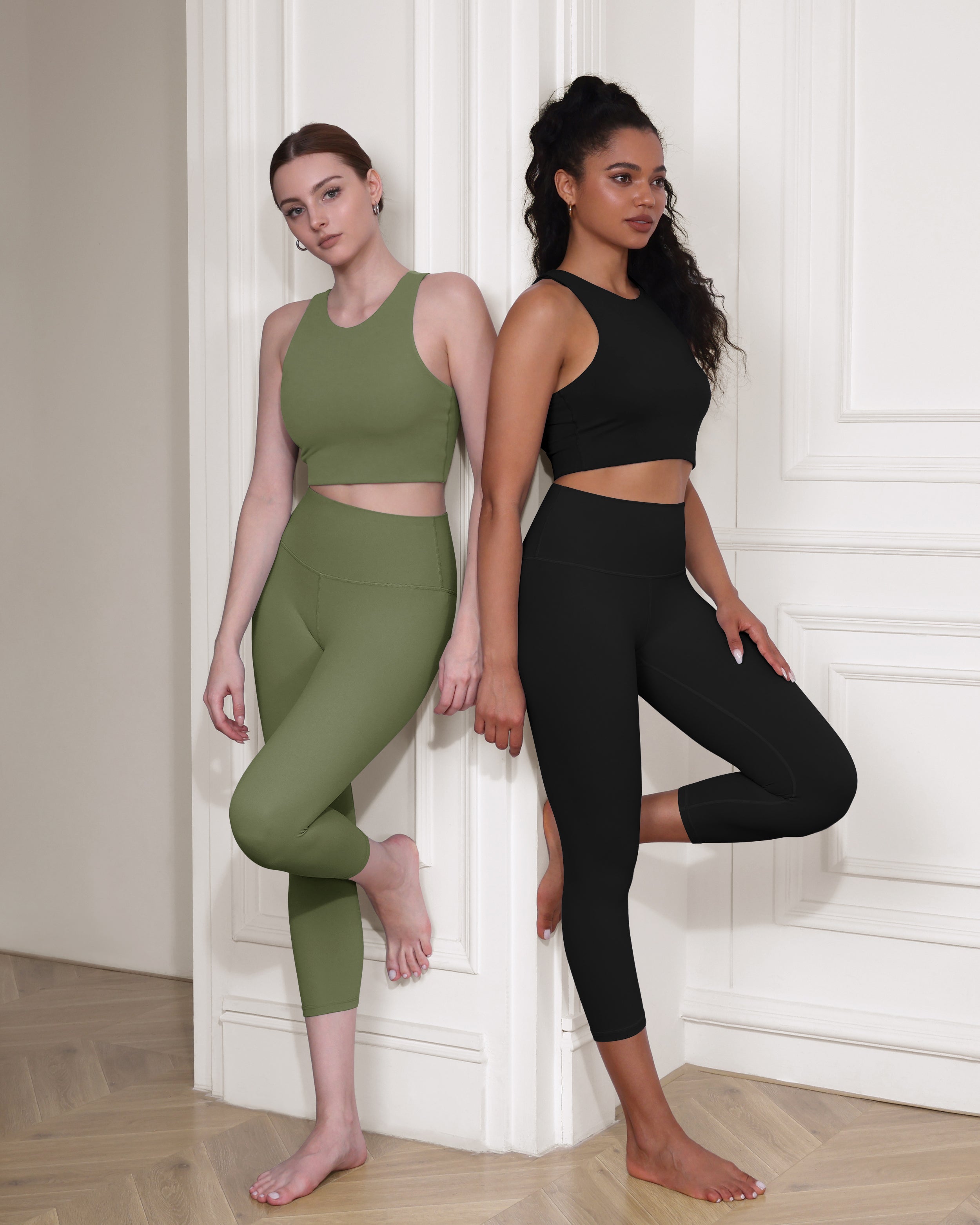 ODCLOUD 2-Pack 19 High Waist Yoga Capris - ododos