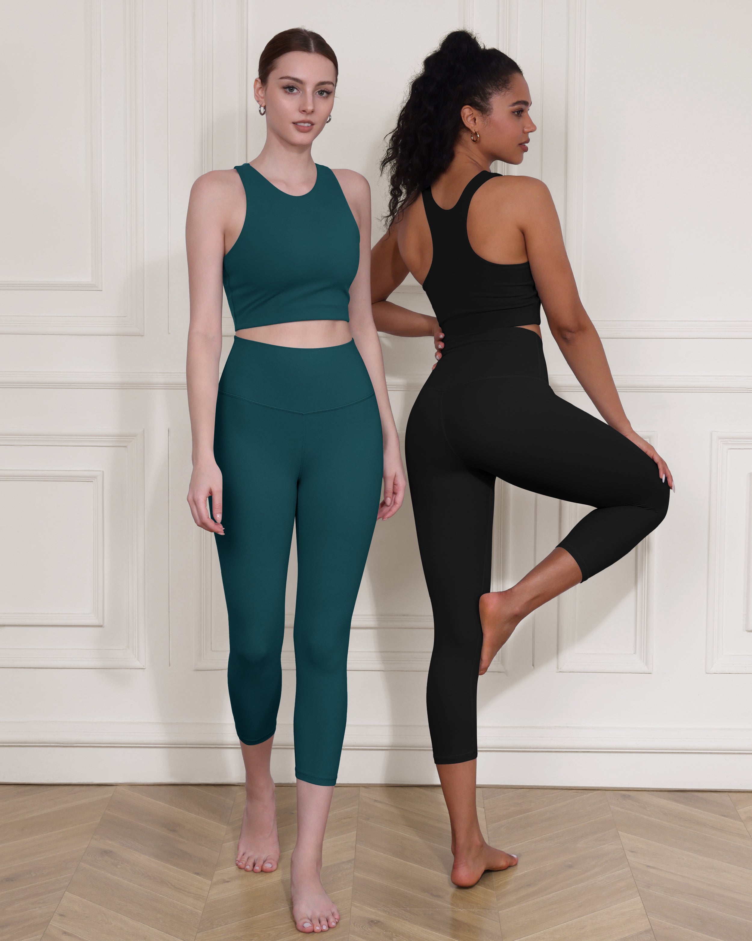 ODCLOUD 2-Pack 19 High Waist Yoga Capris - ododos