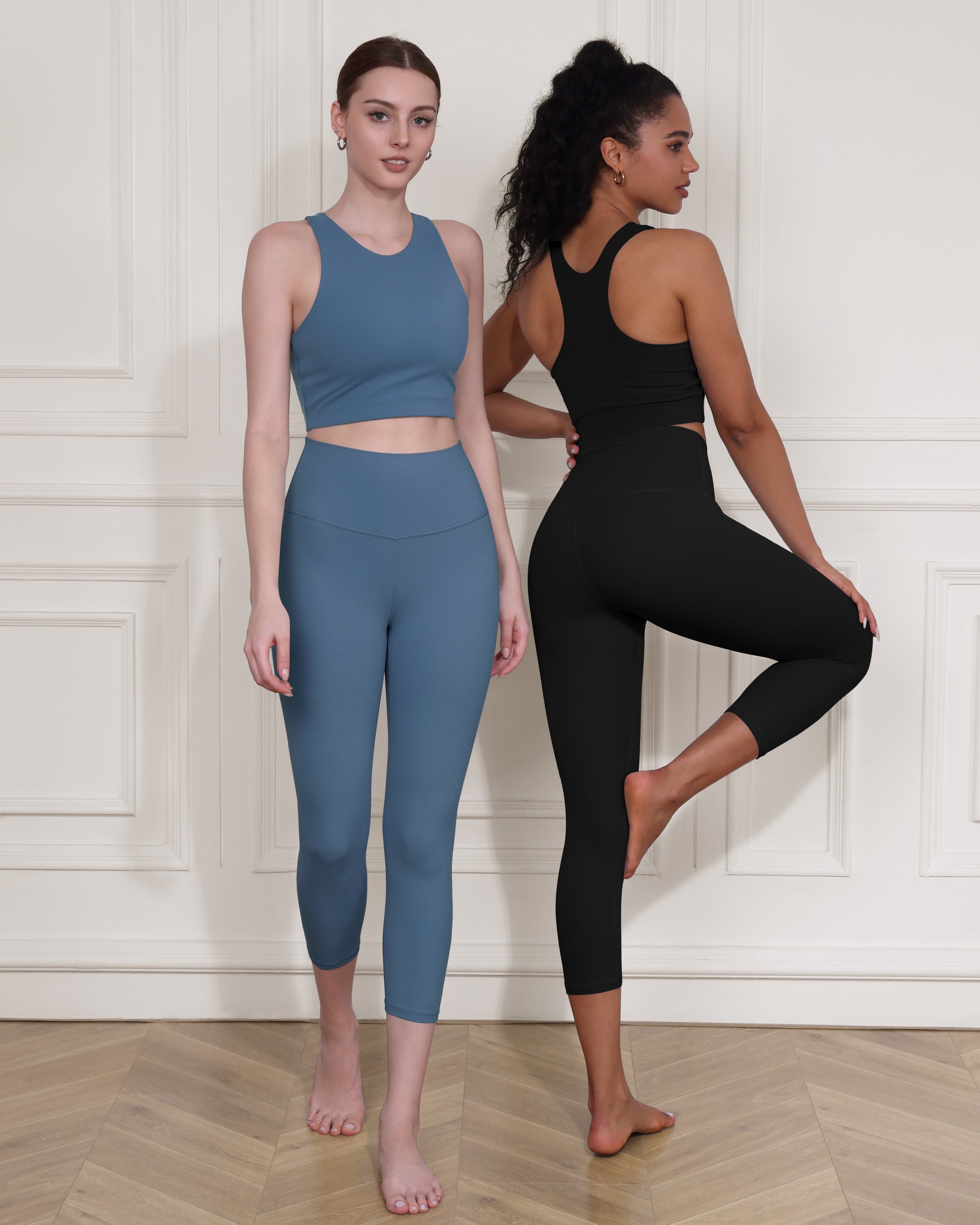ODCLOUD 2-Pack 19 High Waist Yoga Capris - ododos