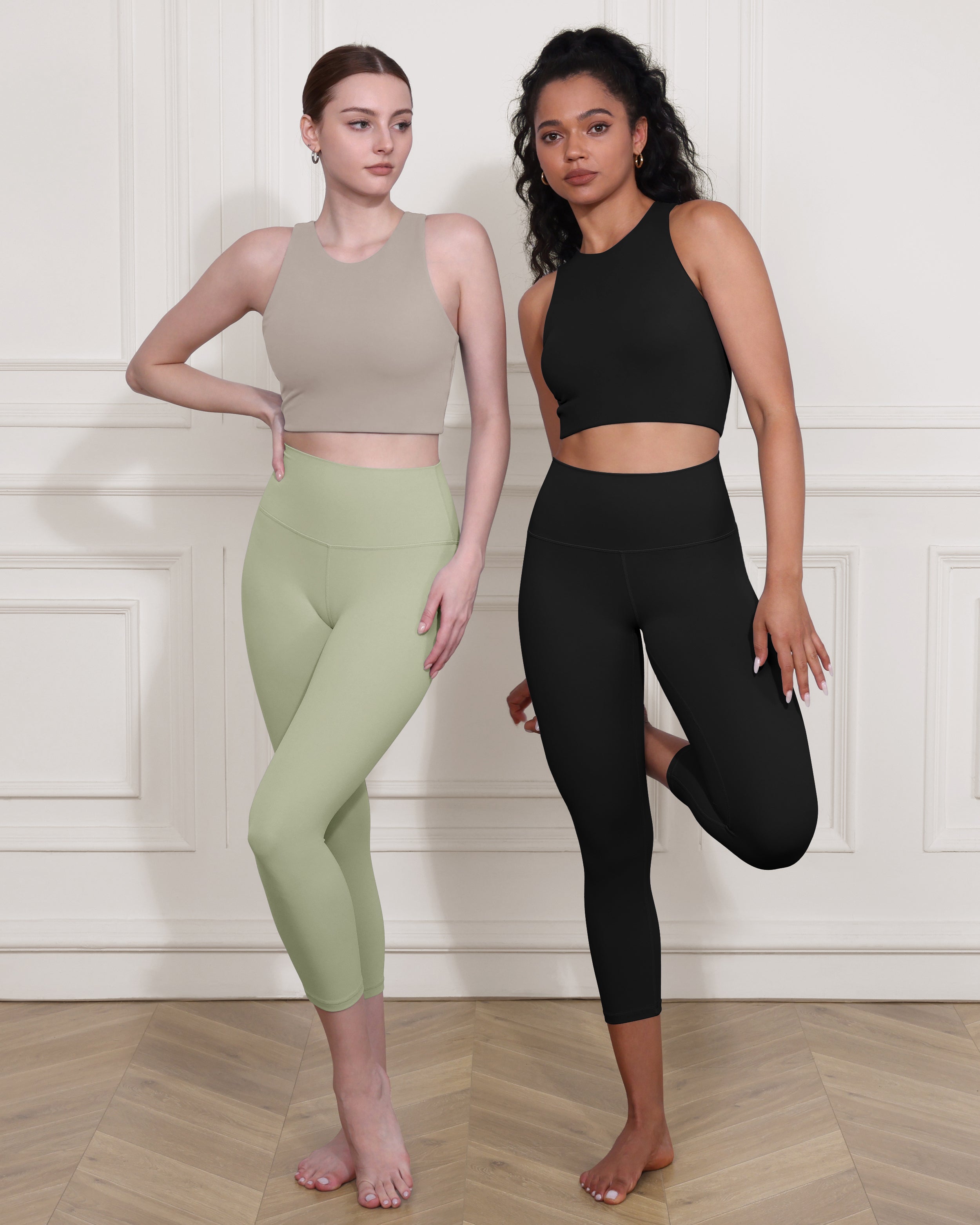 ODCLOUD 2-Pack 19 High Waist Yoga Capris - ododos