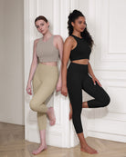 ODCLOUD 2-Pack 19 High Waist Yoga Capris - ododos