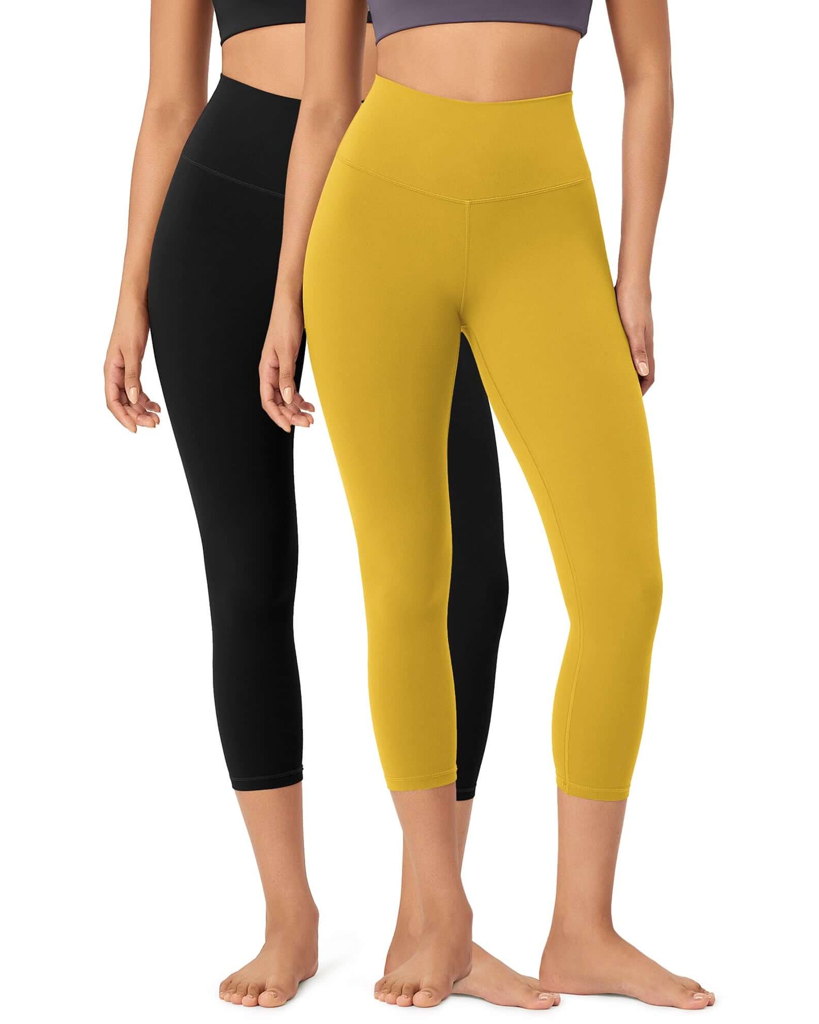 23 ODCLOUD 2-Pack Buttery Soft Lounge Yoga High Waist Yoga Leggings Black+mango Mint - ododos