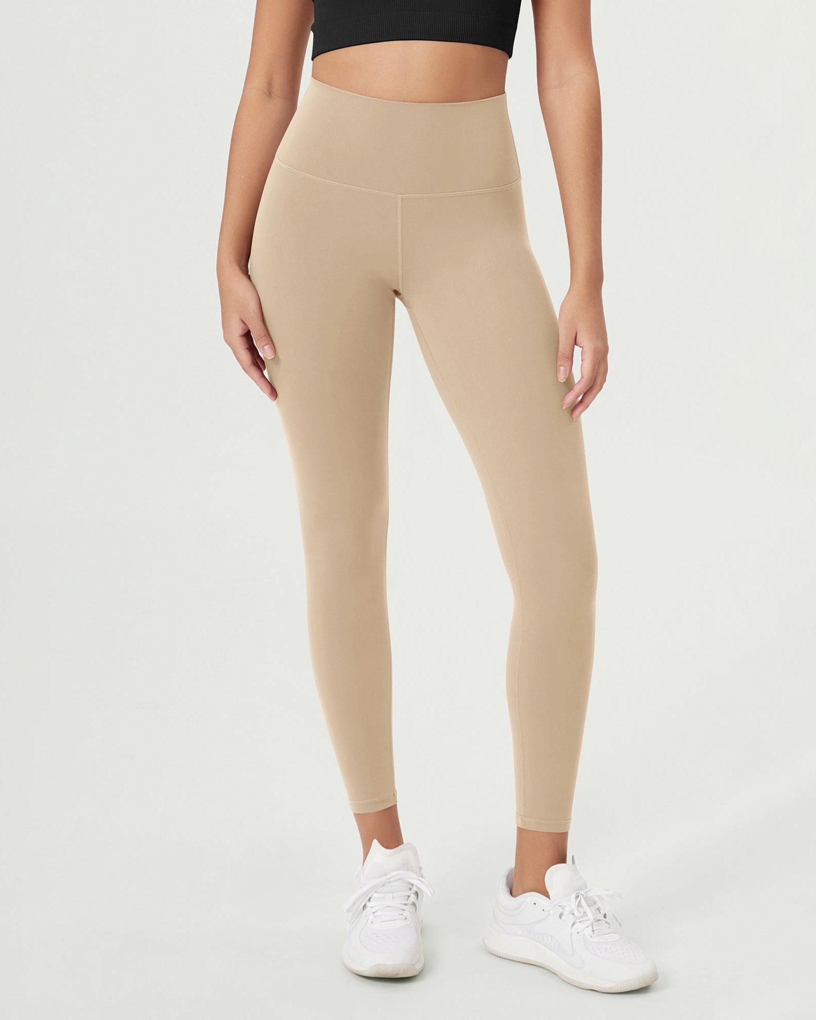 ODCLOUD 25 High Waist Lounge Yoga Leggings Beige - ododos