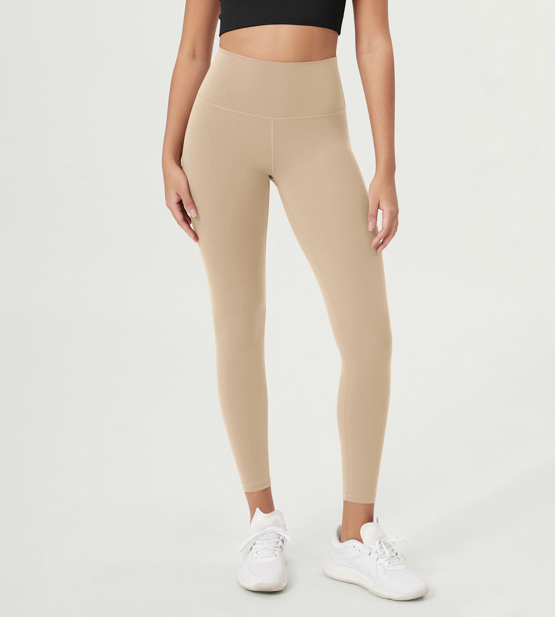 ODCLOUD 25 High Waist Lounge Yoga Leggings Beige - ododos