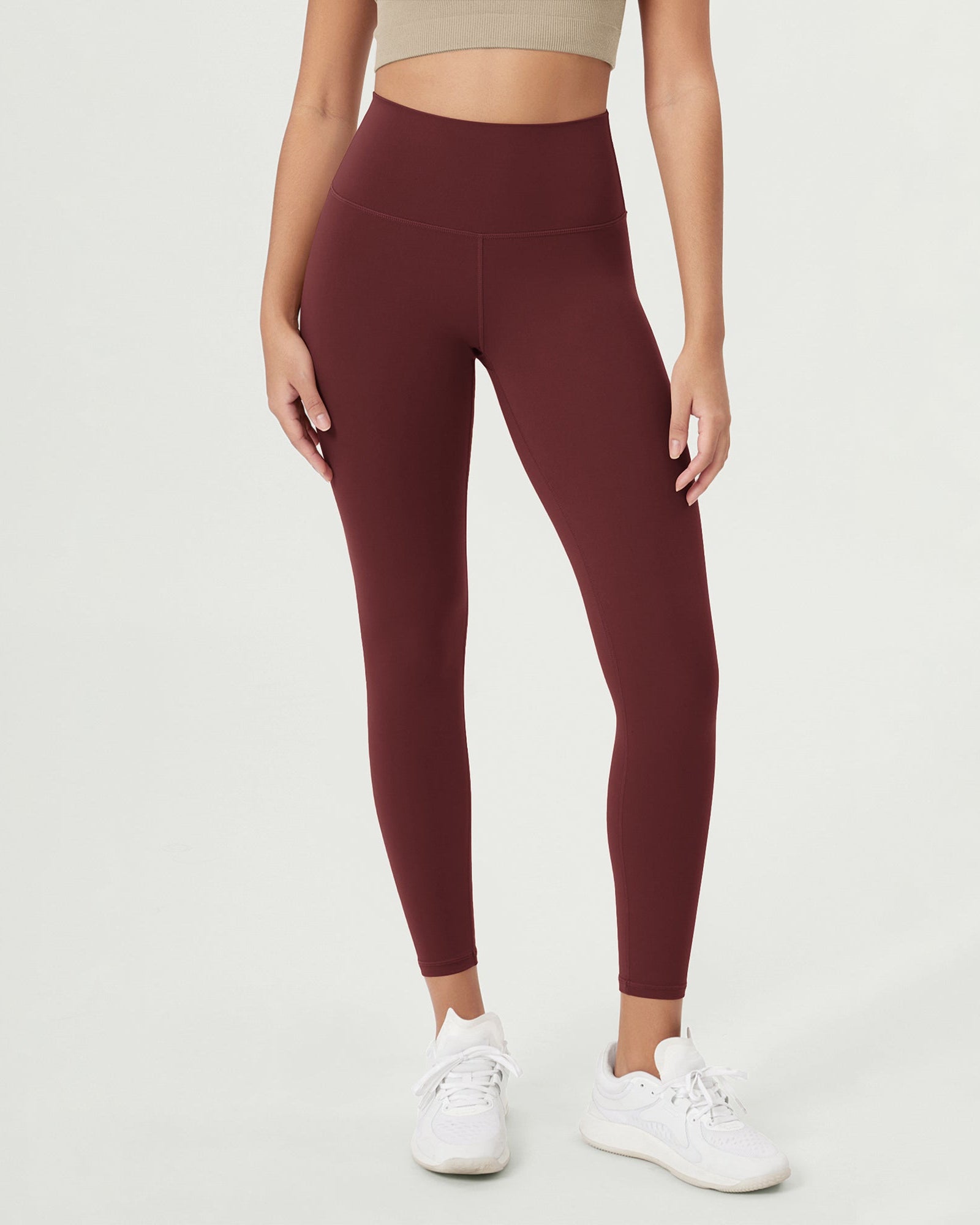 ODCLOUD 25 High Waist Lounge Yoga Leggings Burgundy - ododos