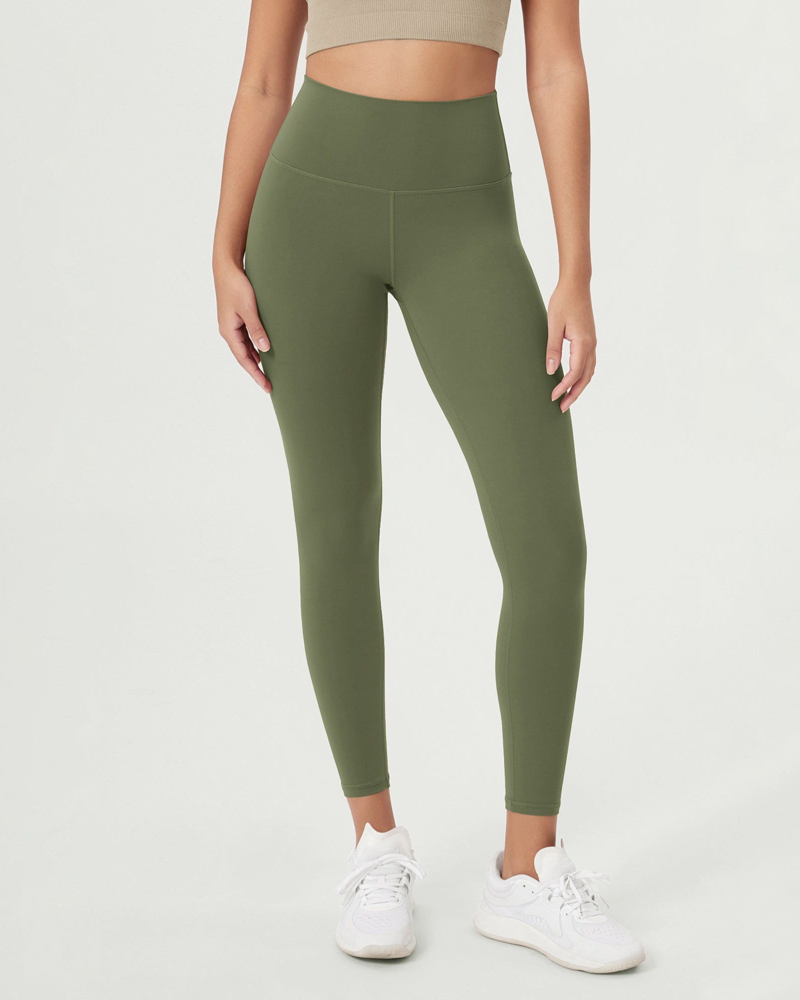 ODCLOUD 25 High Waist Lounge Yoga Leggings Dark Olive - ododos