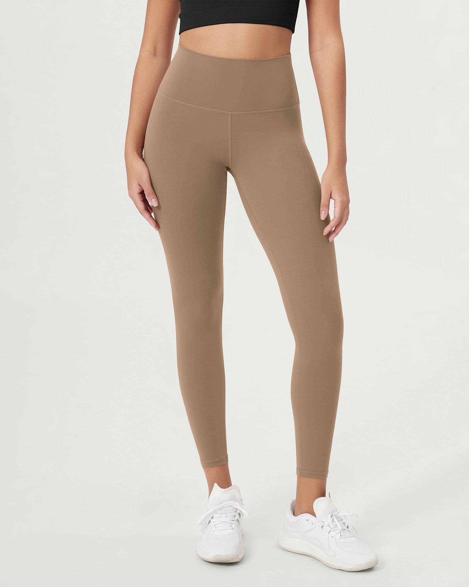 ODCLOUD 25 High Waist Lounge Yoga Leggings Light Brown - ododos