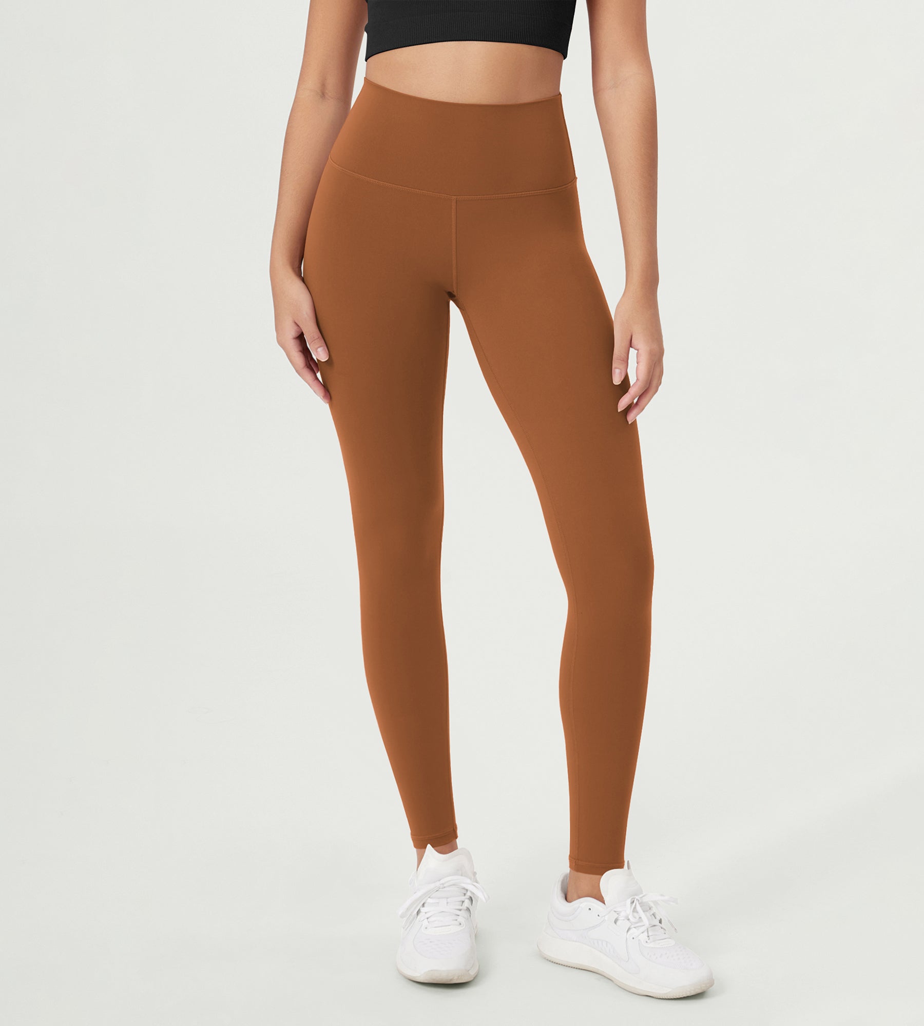 ODCLOUD 28 High Waist Lounge Yoga Leggings Caramel - ododos