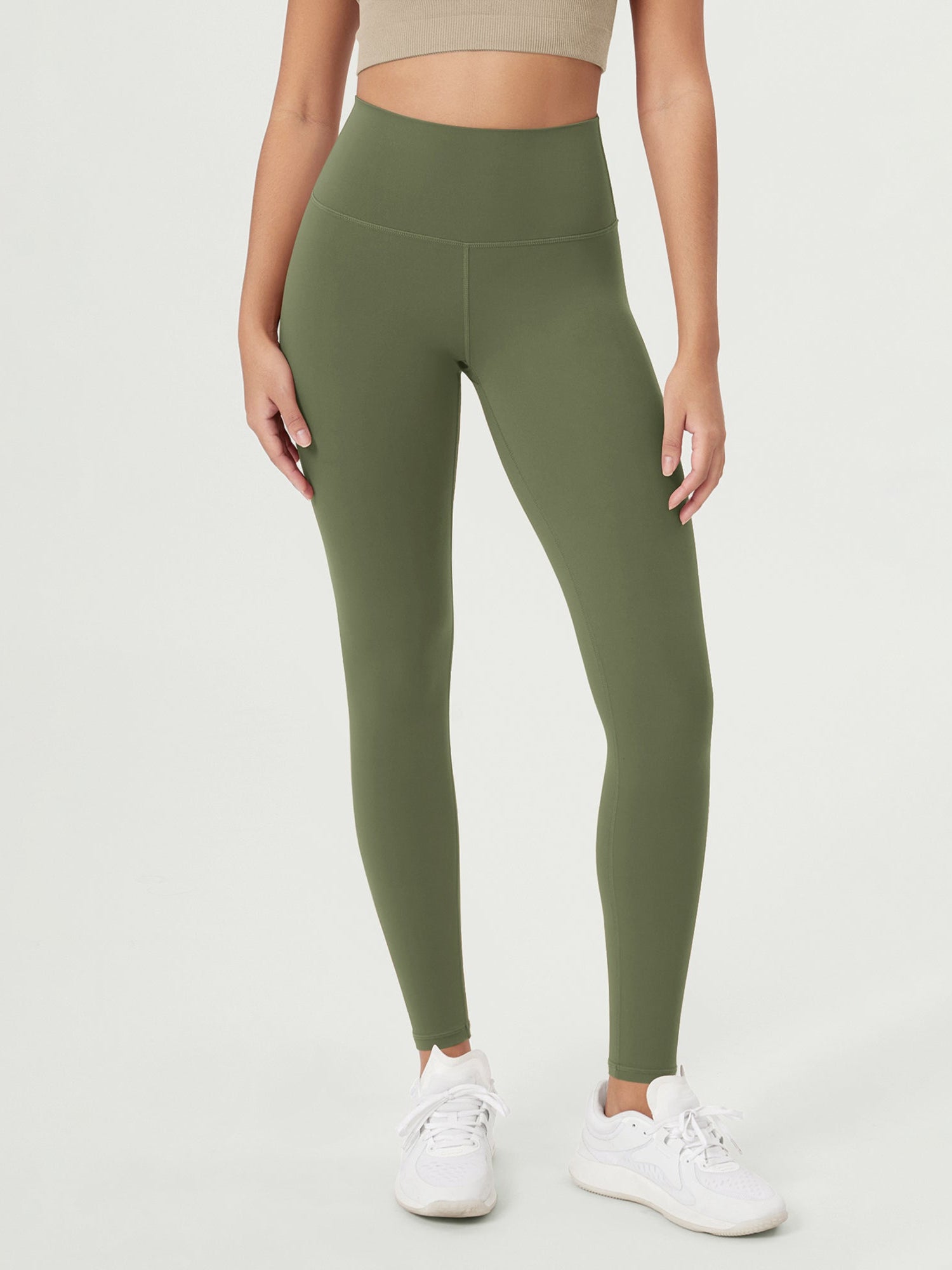 ODCLOUD 28 High Waist Lounge Yoga Leggings Dark Olive - ododos