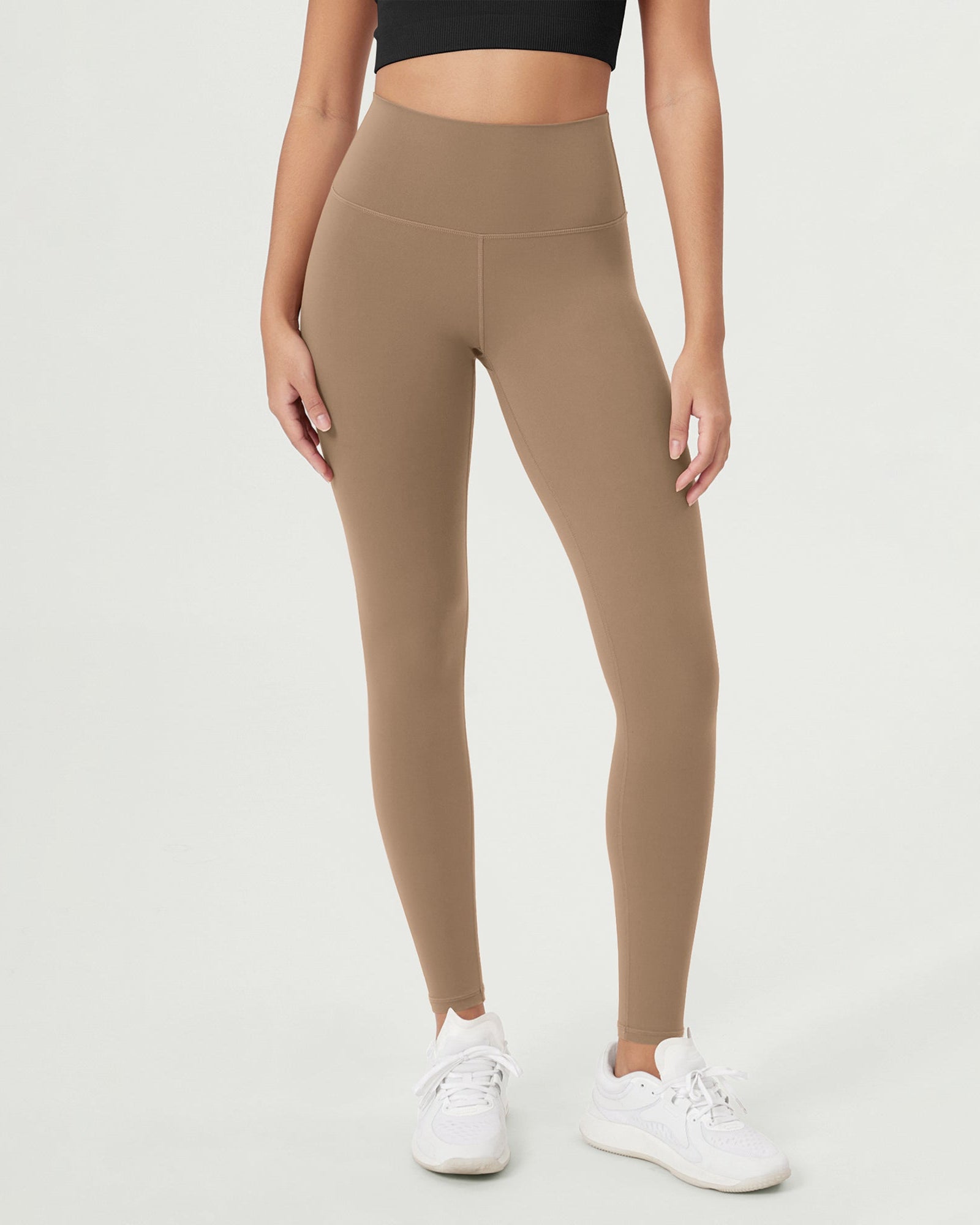 ODCLOUD 28 High Waist Lounge Yoga Leggings Light Brown - ododos