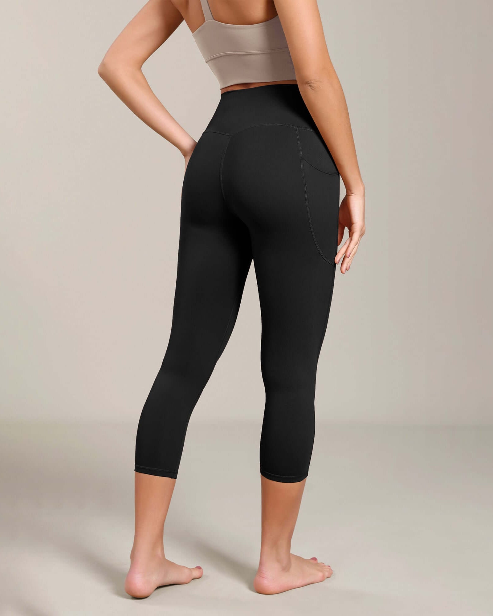 Odcloud Lounge Yoga 21 High Waist Capris Leggings with Pockets - ododos