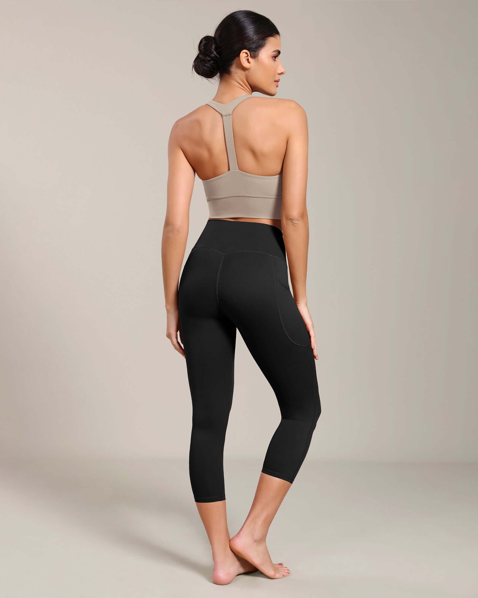Odcloud Lounge Yoga 21 High Waist Capris Leggings with Pockets - ododos