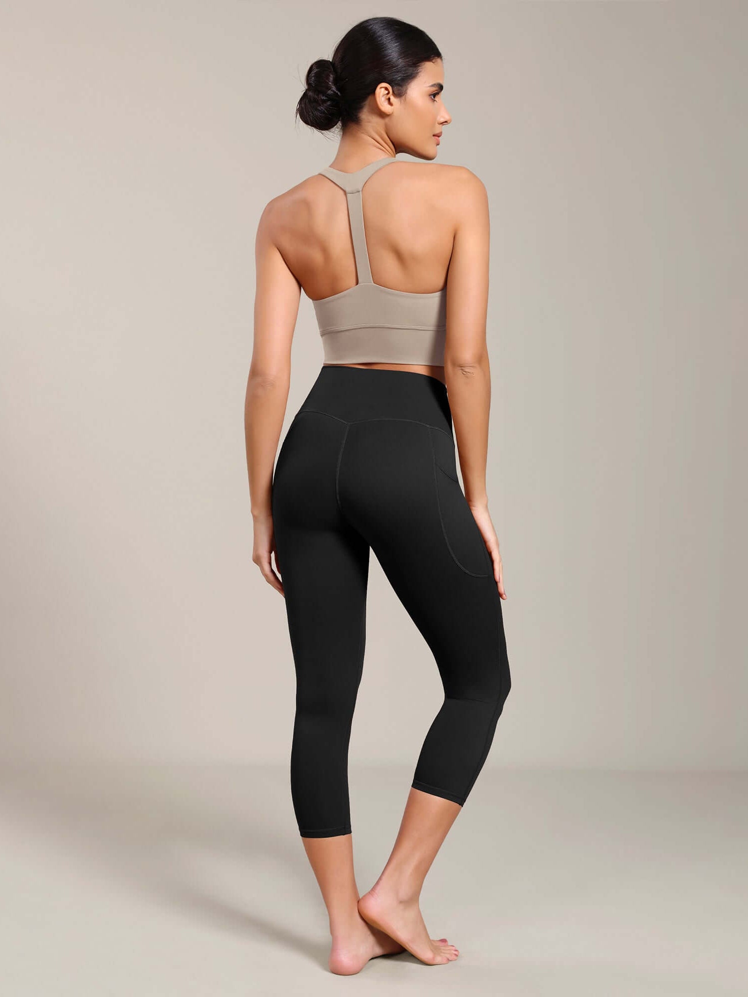 Odcloud Lounge Yoga 21 High Waist Capris Leggings with Pockets - ododos