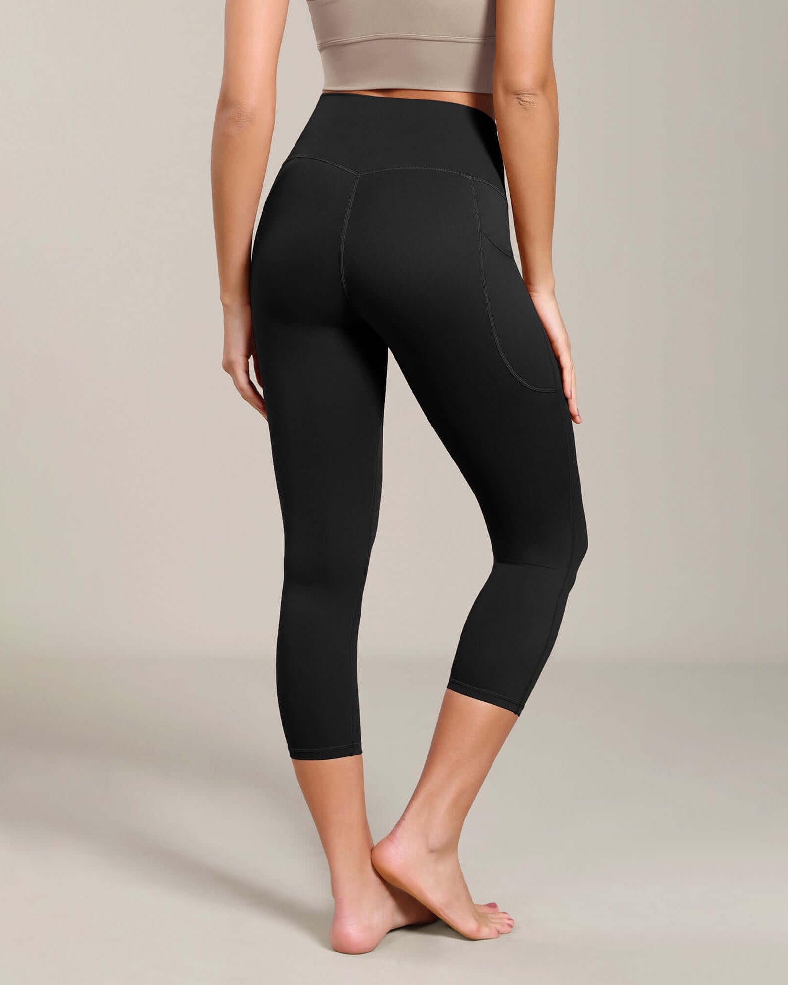 Odcloud Lounge Yoga 21 High Waist Capris Leggings with Pockets - ododos