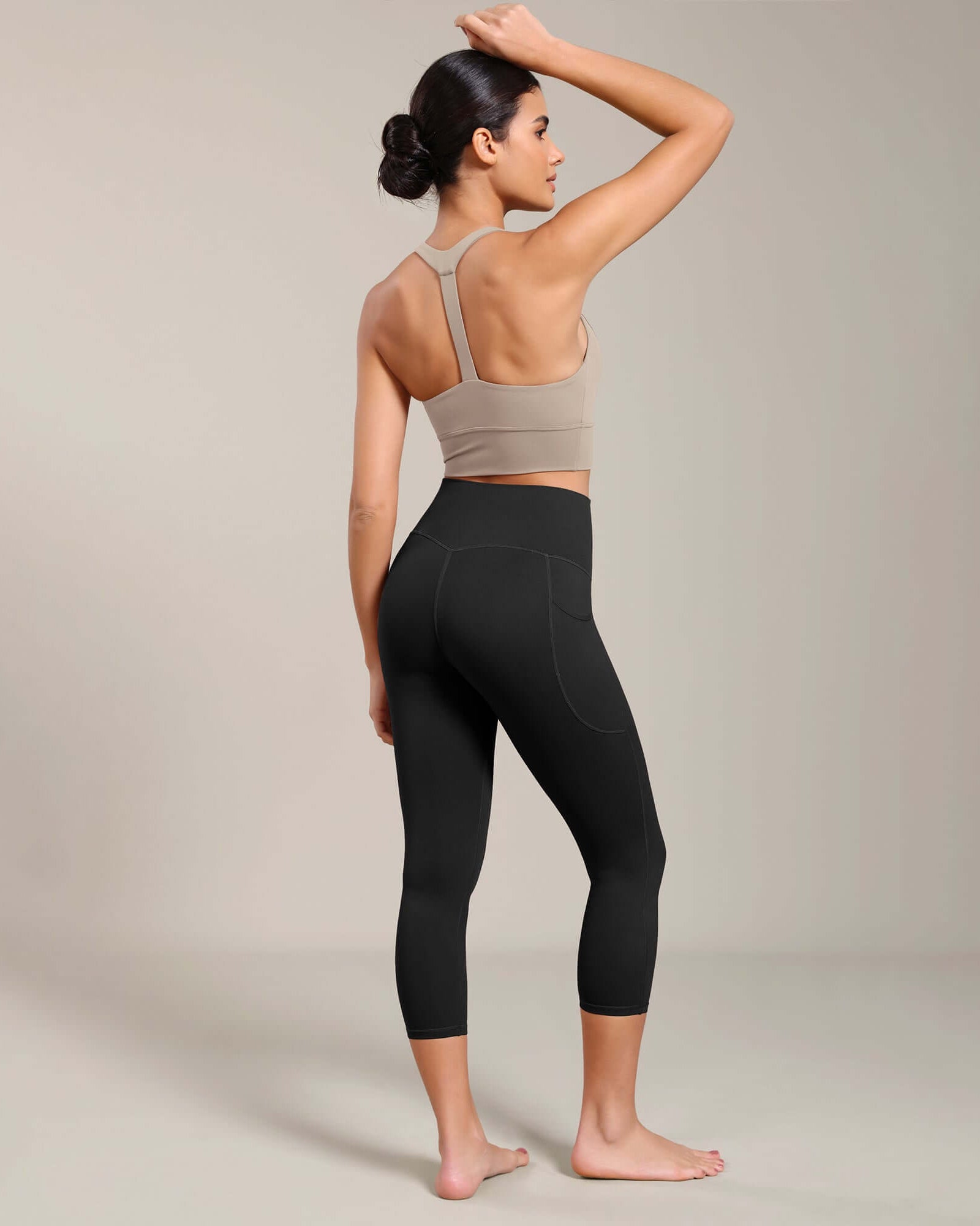 Odcloud Lounge Yoga 21 High Waist Capris Leggings with Pockets - ododos